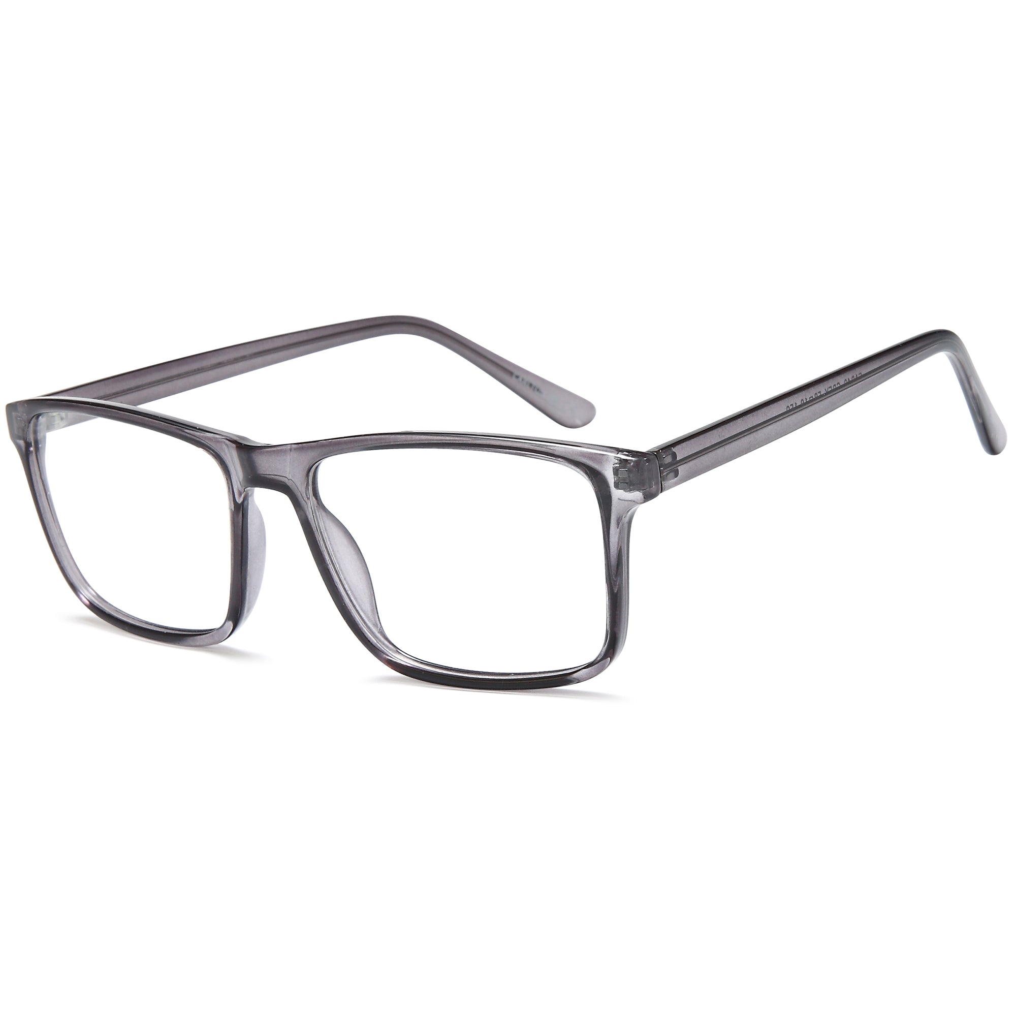 Carlton CAR40 Grey Square Plastic Glasses – Men Full Rim Eyewear