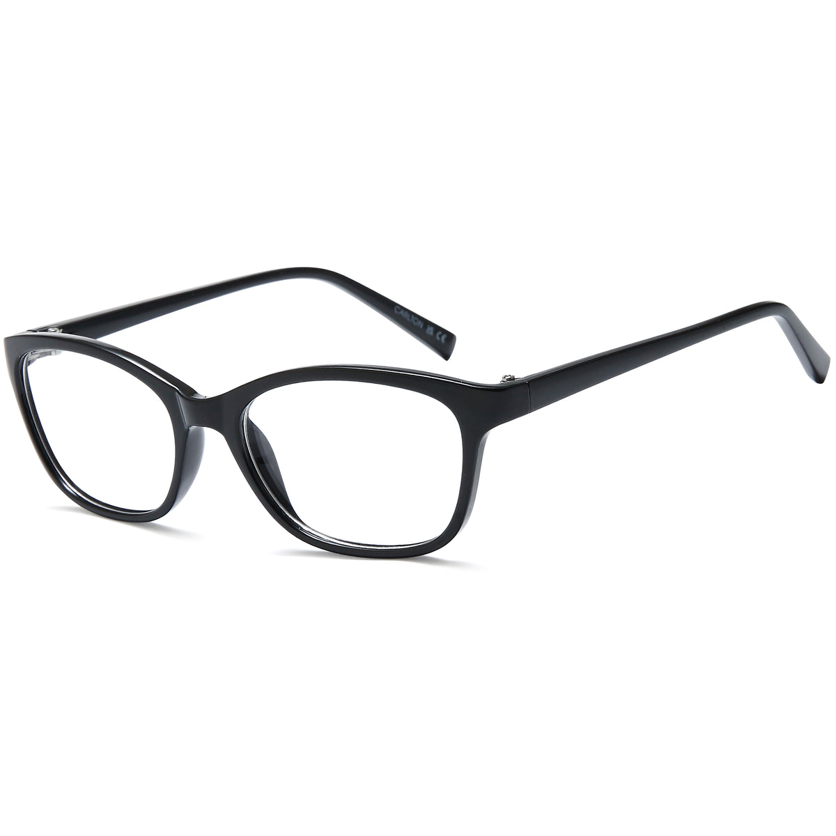 CARLTON CAR42 Black Round Plastic Glasses – Women Full Rim Eyewear