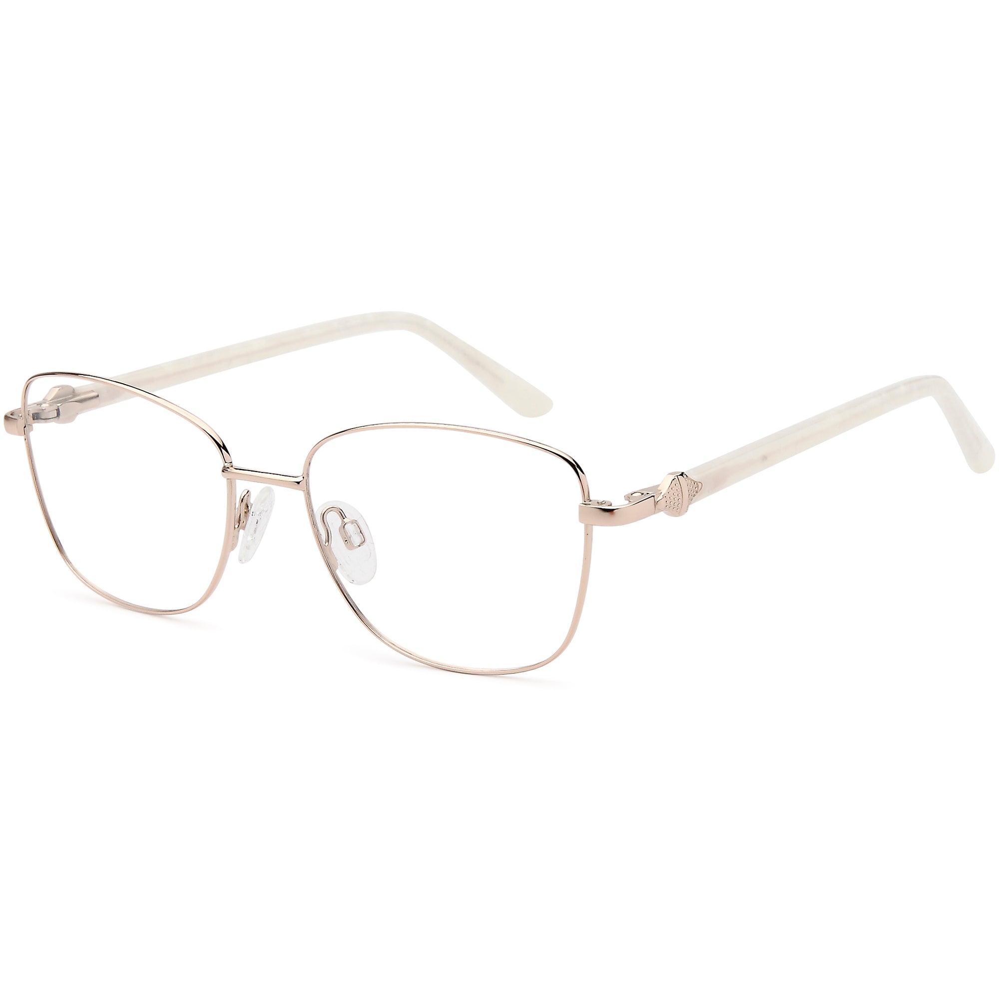 Carducci CD7164 Gold Square Metal Glasses – Women Full Rim Eyewear