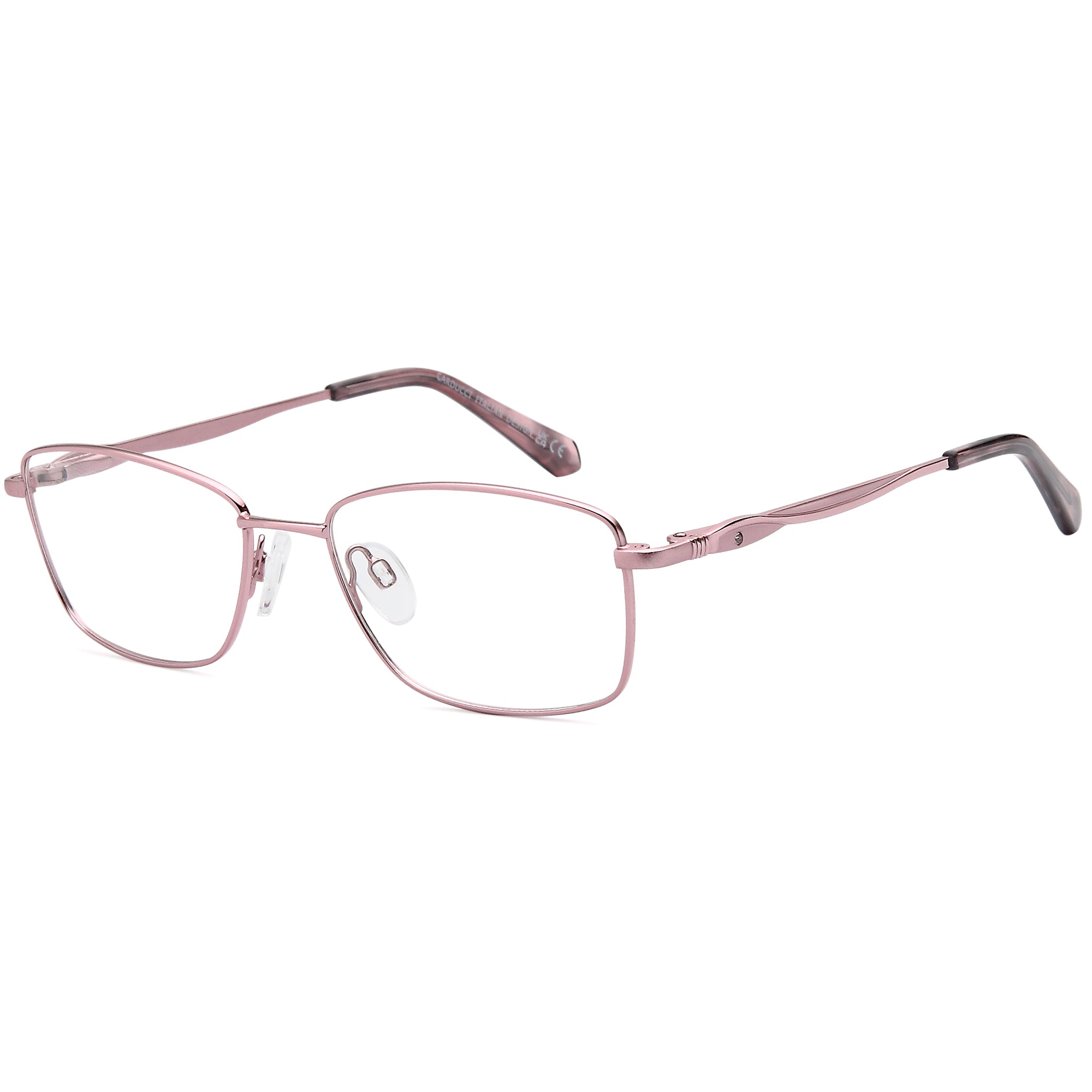 Carducci CD7169 Pink Oval Metal Glasses – Women Full Rim Eyewear