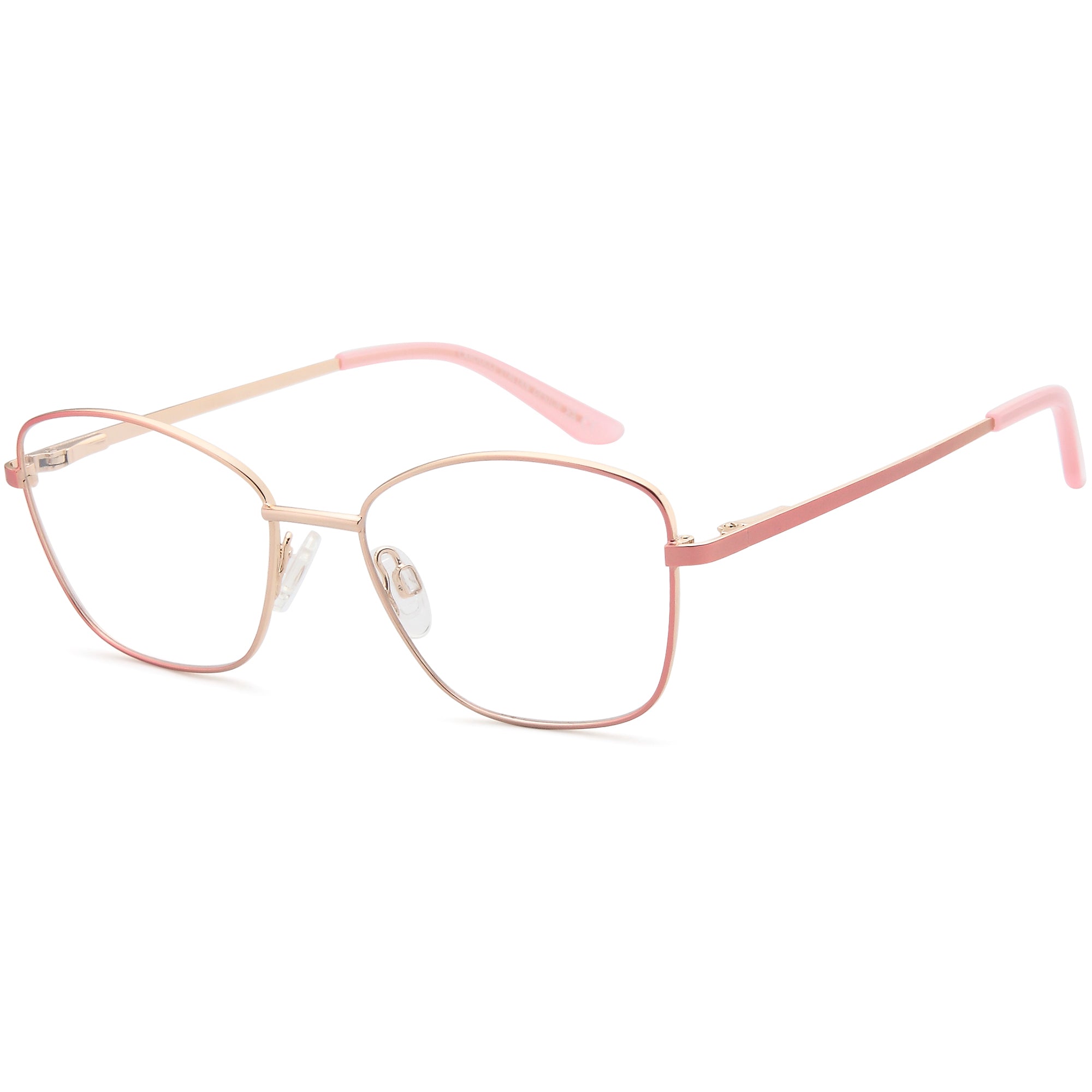 Carducci CD7179 Pink Square Metal Glasses – Women Full Rim Eyewear