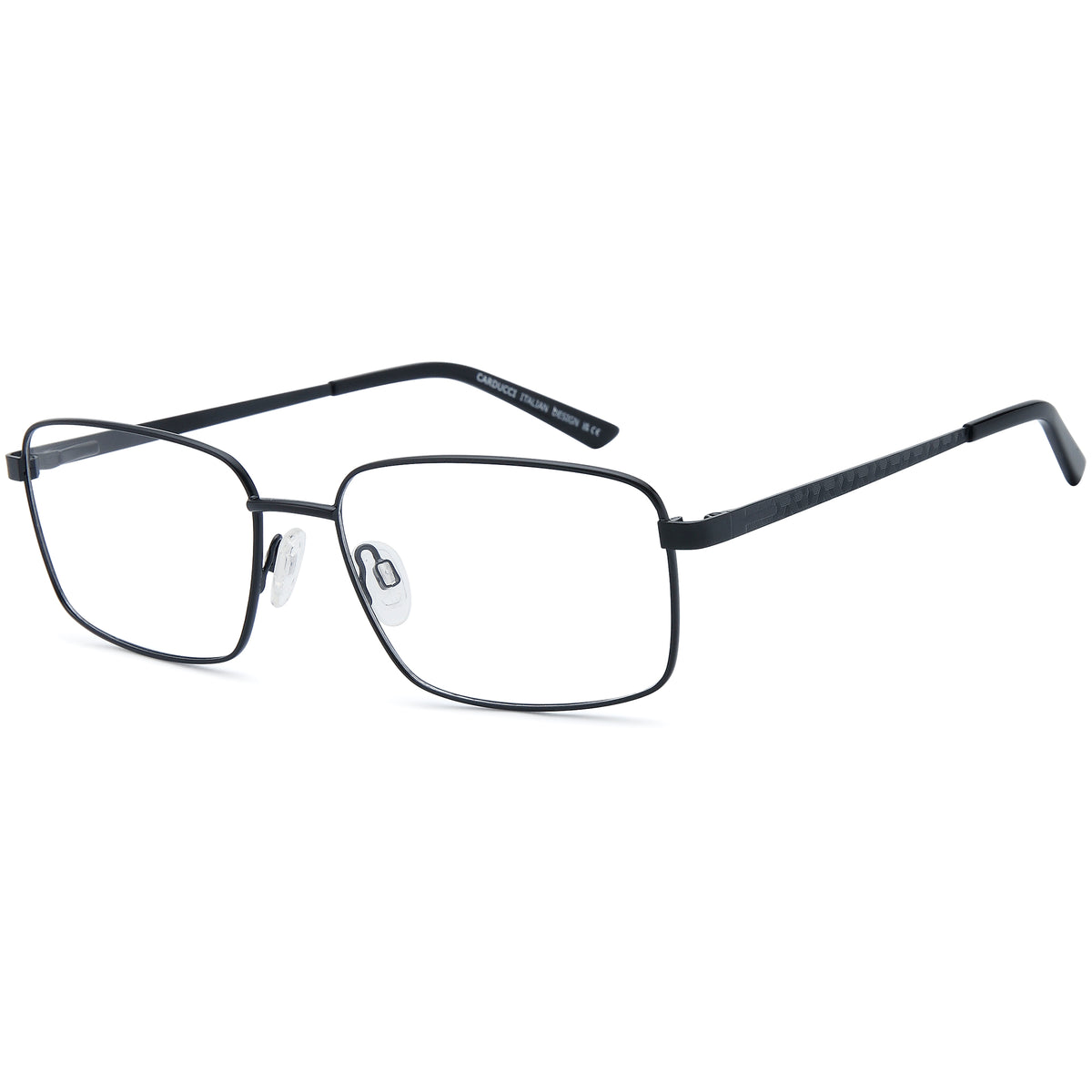 CARDUCCI CD7194 Black Square Metal Glasses – Men Full Rim Eyewear