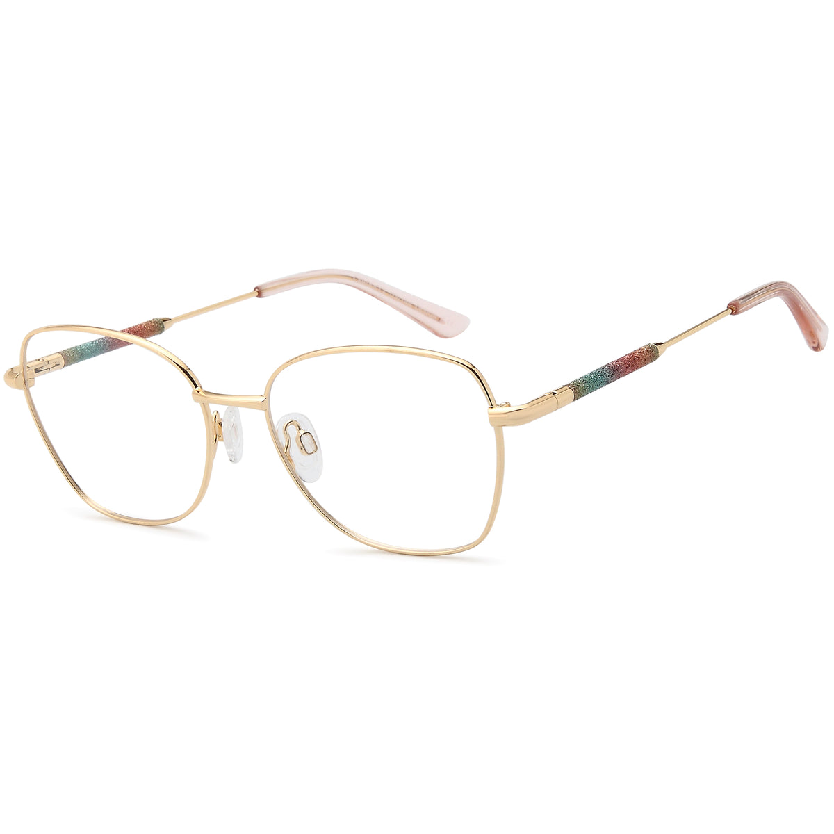 CARDUCCI CD7195 Gold Round Metal Glasses – Women Full Rim Eyewear