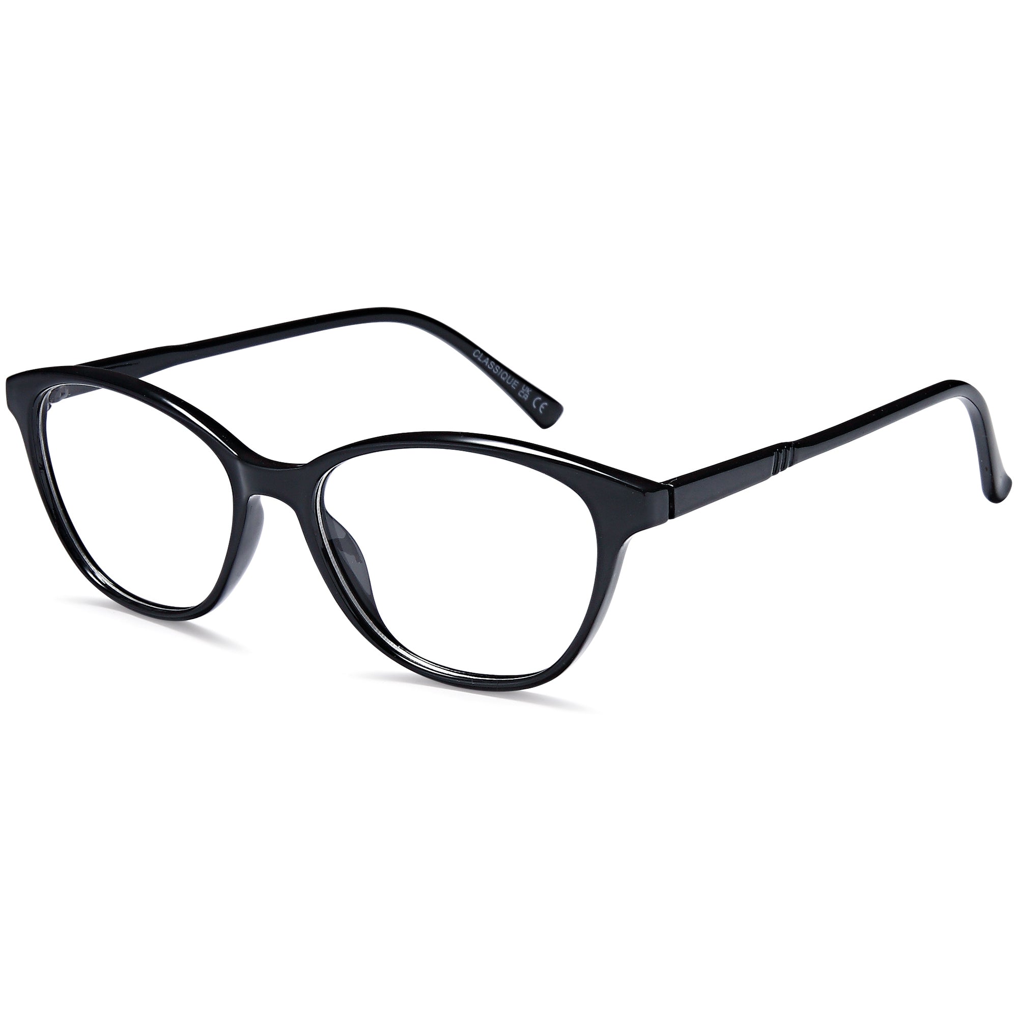 Classique CLASS402 Black Square Plastic Glasses – Women Full Rim Eyewear