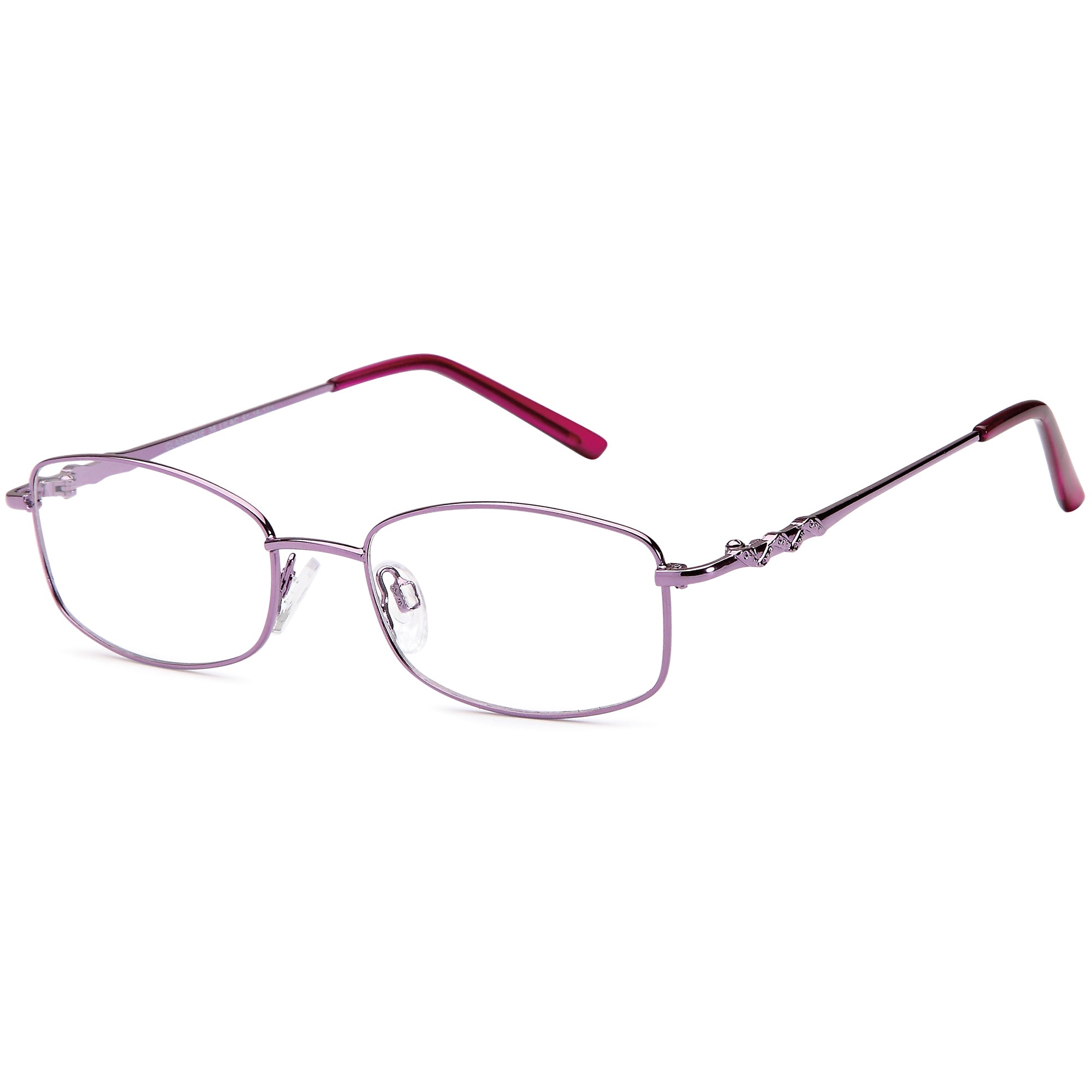 Classique CLASS36 Lilac Square Metal Glasses – Women Full Rim Eyewear