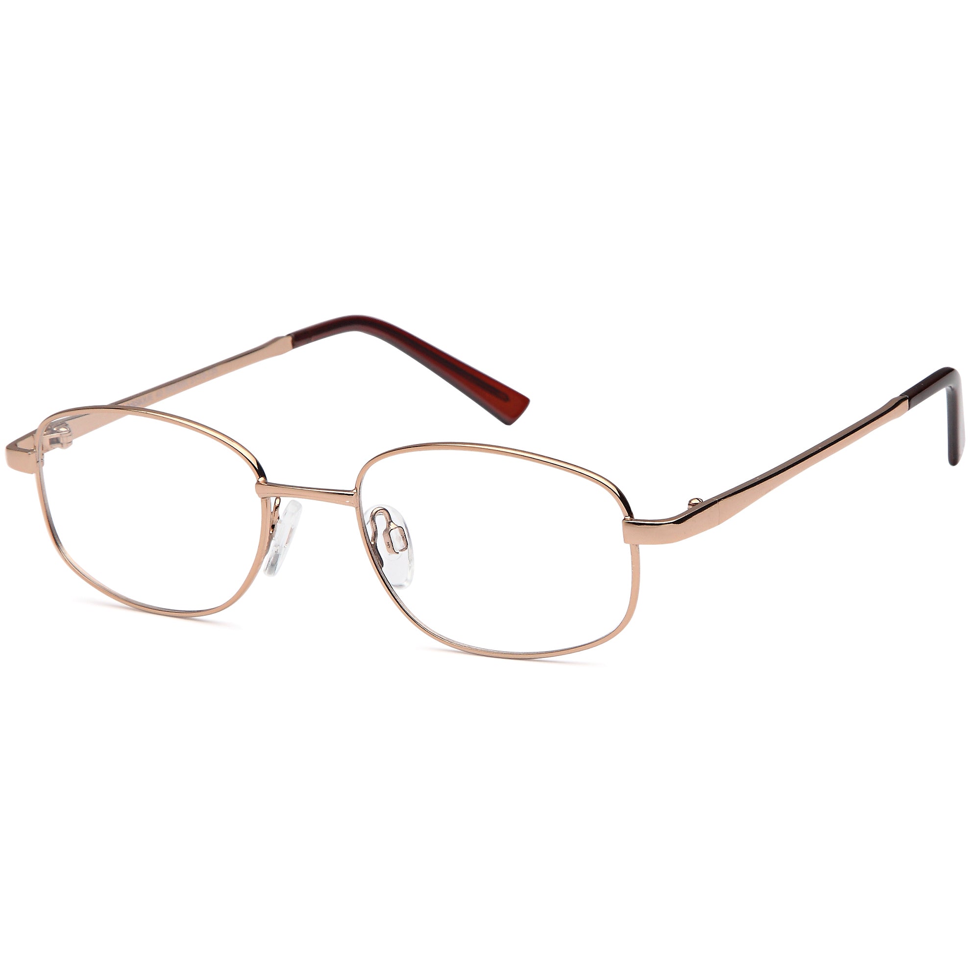 Classique CLASS40 Brown Square Metal Glasses – Women Full Rim Eyewear