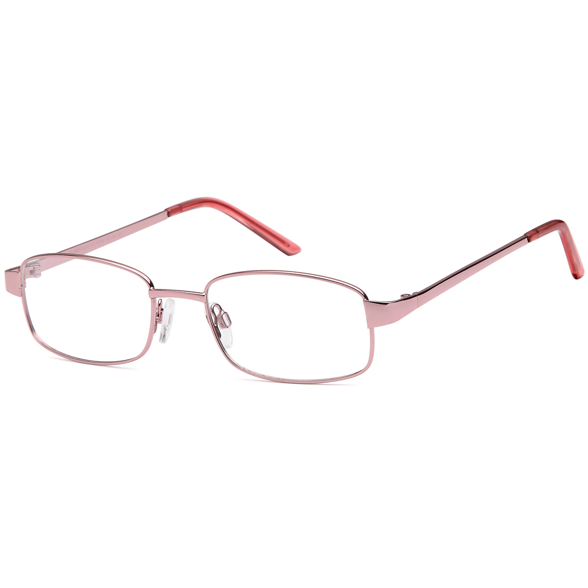 Classique CLASS41 Pink Square Metal Glasses – Women Full Rim Eyewear
