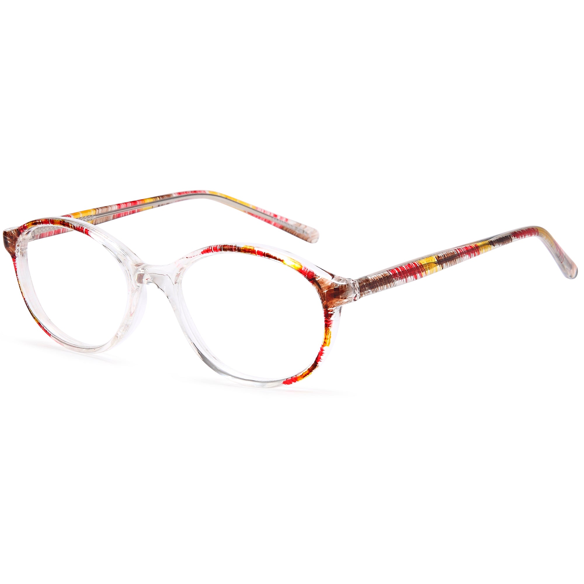 Classique CLASS2 Red Square Plastic Glasses – Women Full Rim Eyewear