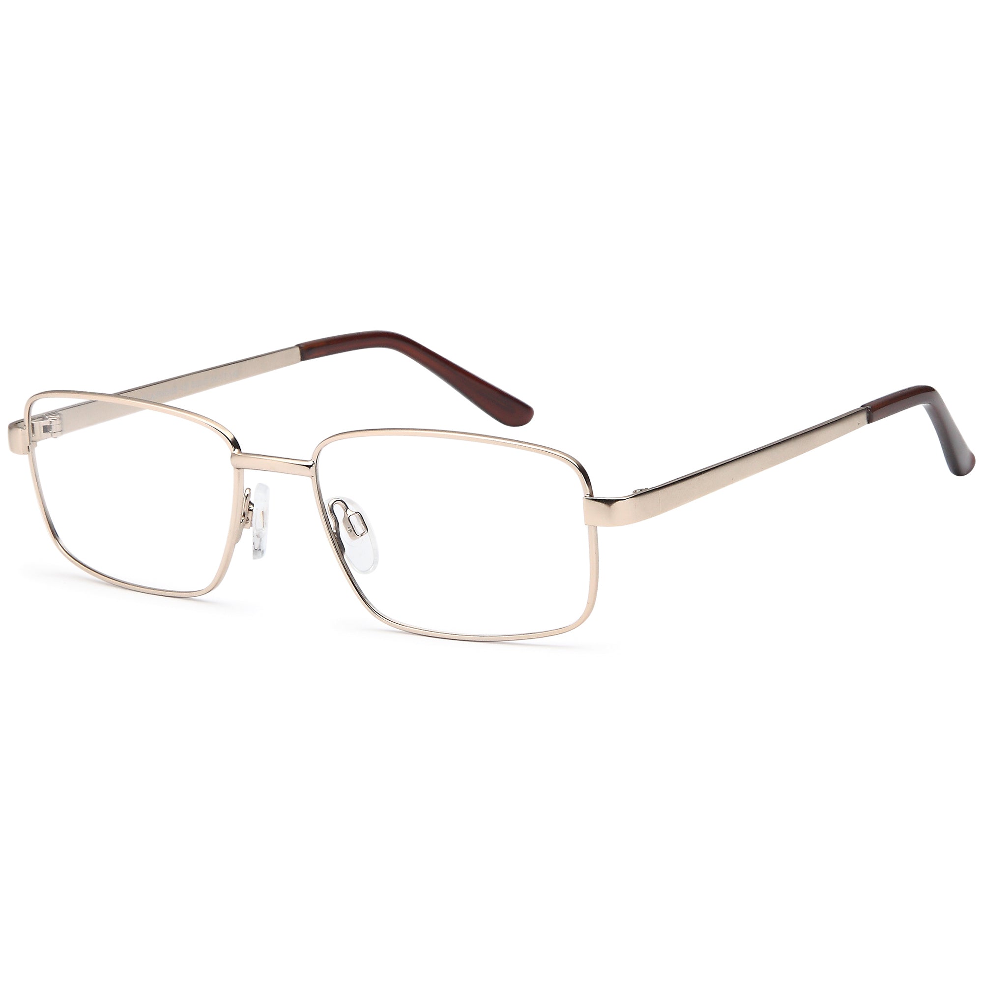 Classique CLASS42 Gold Square Metal Glasses – Men Full Rim Eyewear