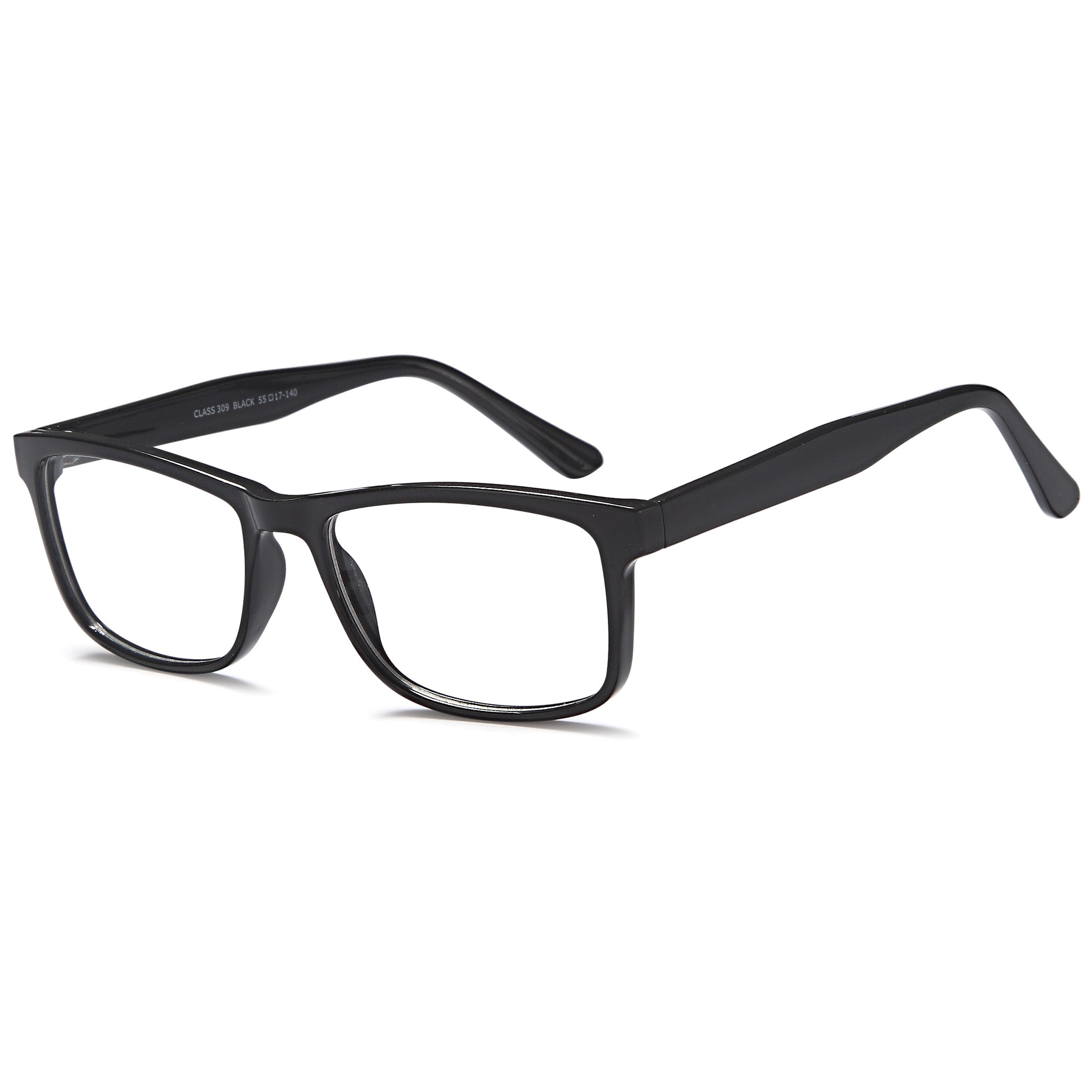Classique CLASS309 Black Square Plastic Glasses – Men Full Rim Eyewear