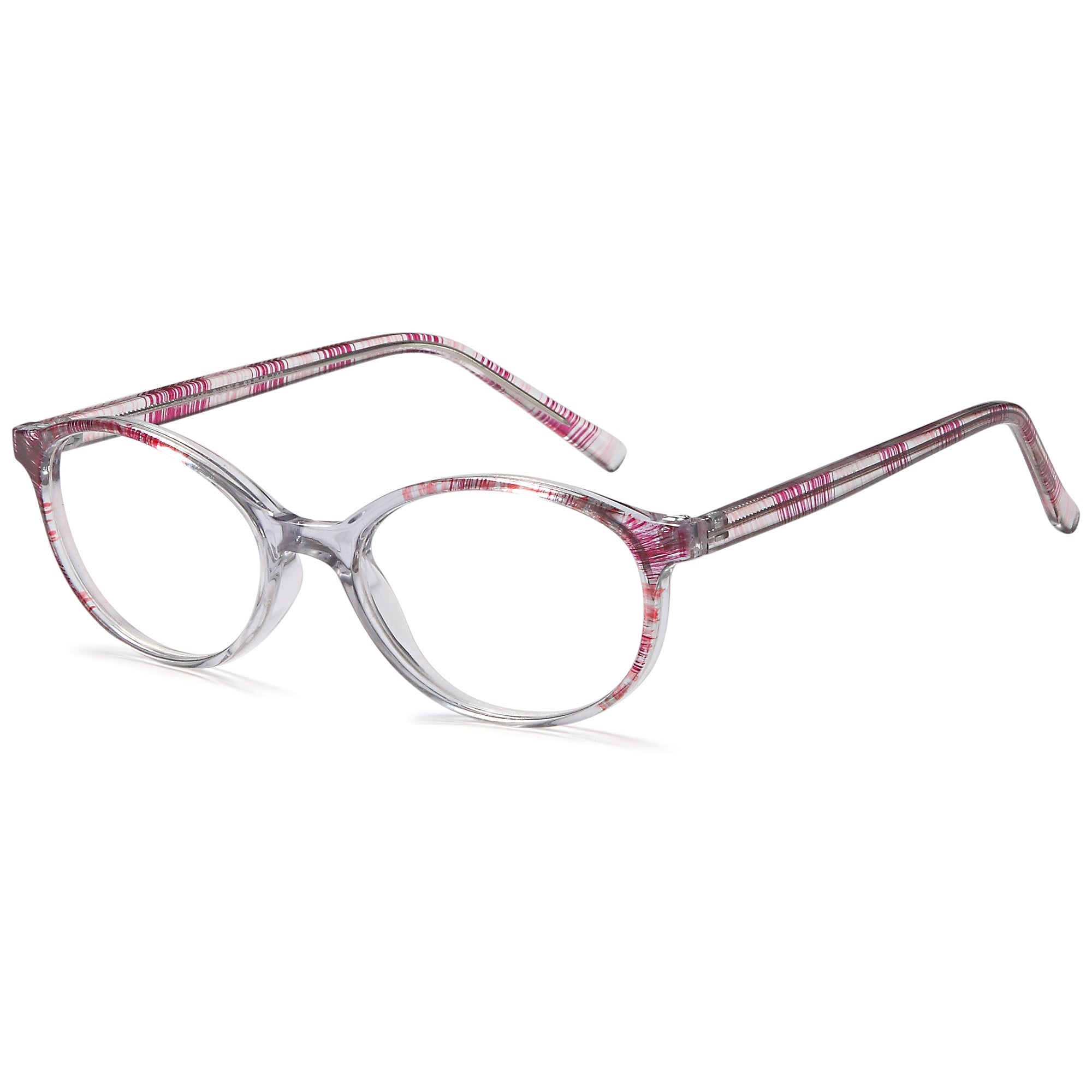 Classique CLASS401 Purple Square Plastic Glasses – Women Full Rim Eyewear