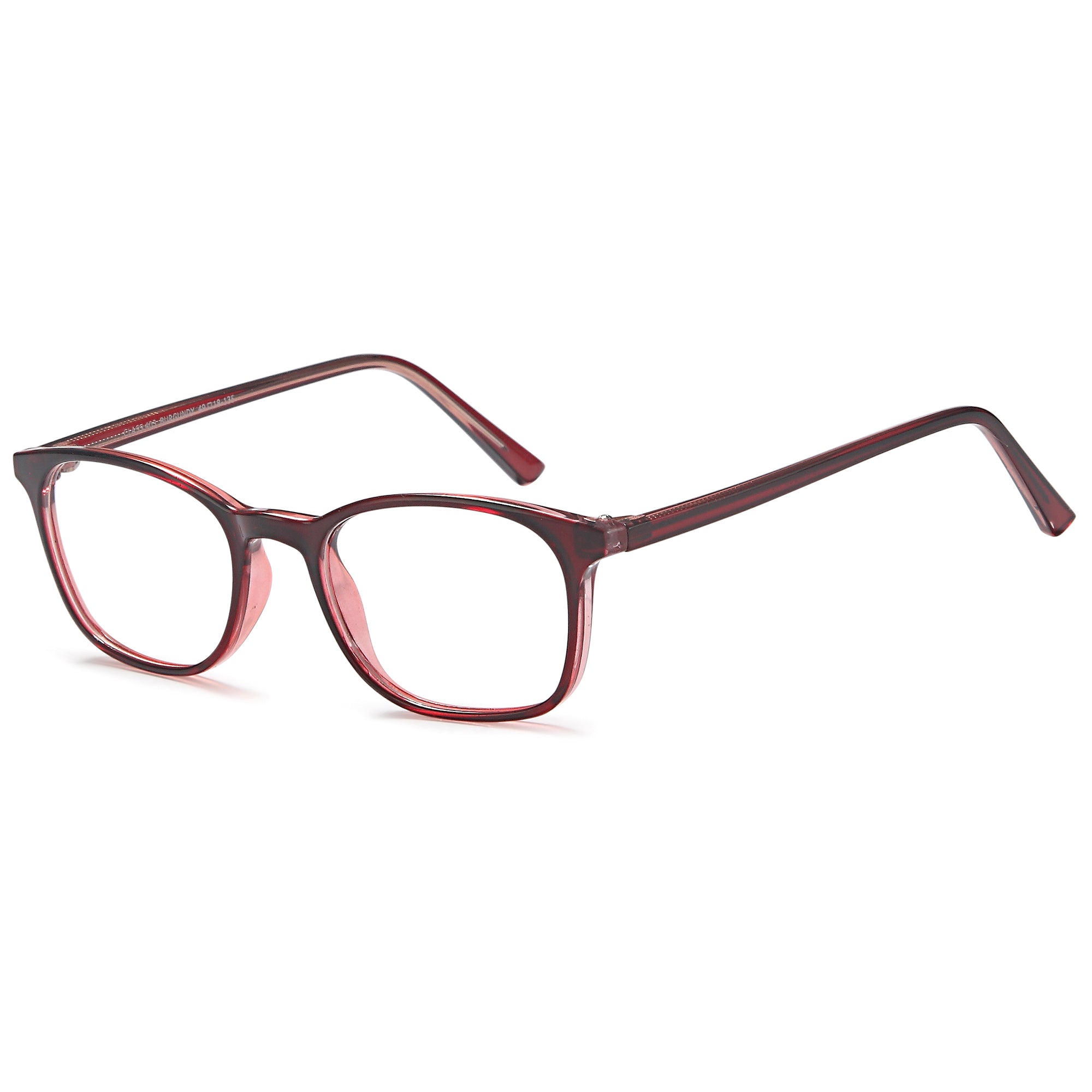 Classique CLASS403 Burgundy Square Plastic Glasses – Women Full Rim Eyewear