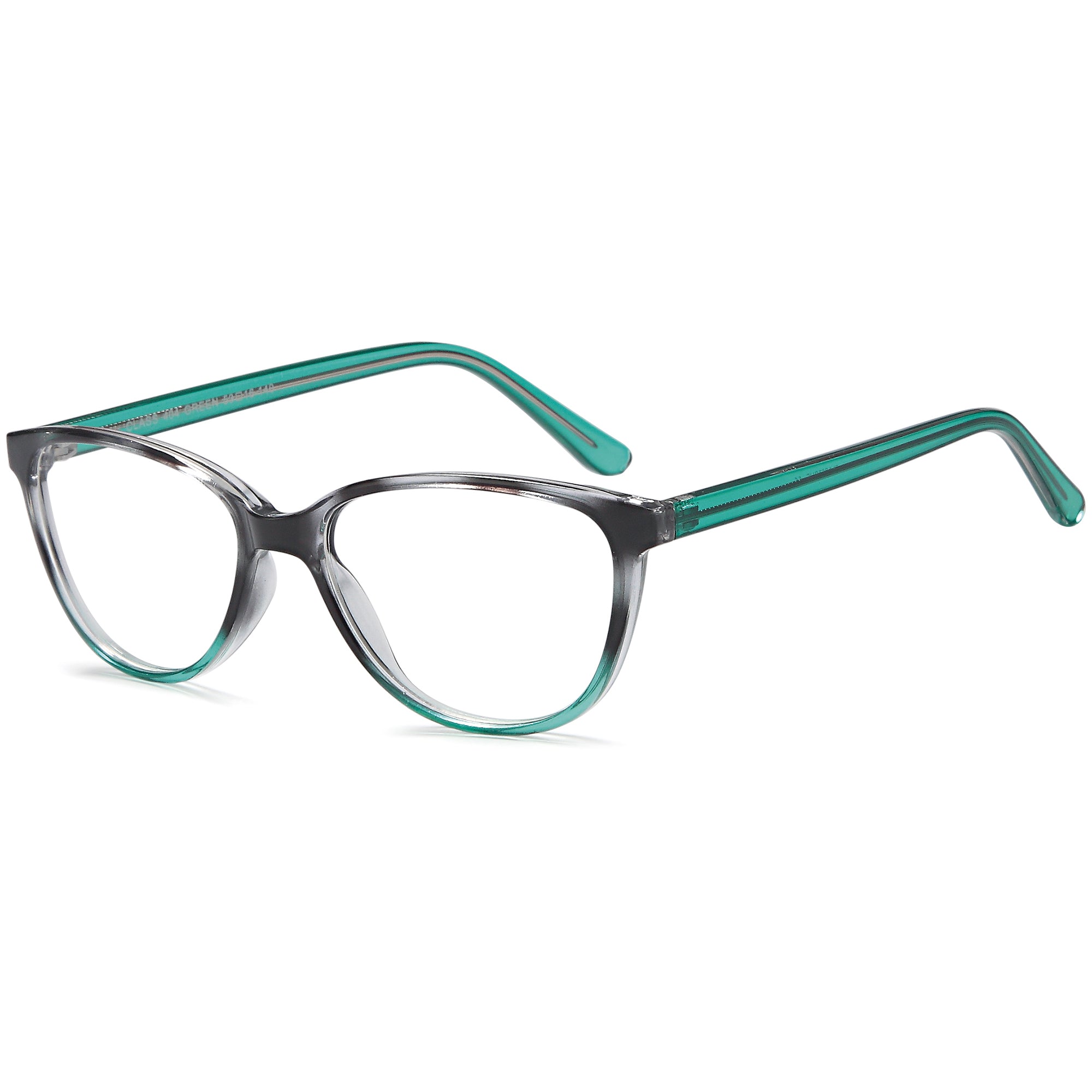Classique CLASS404 Green Square Plastic Glasses – Women Full Rim Eyewear