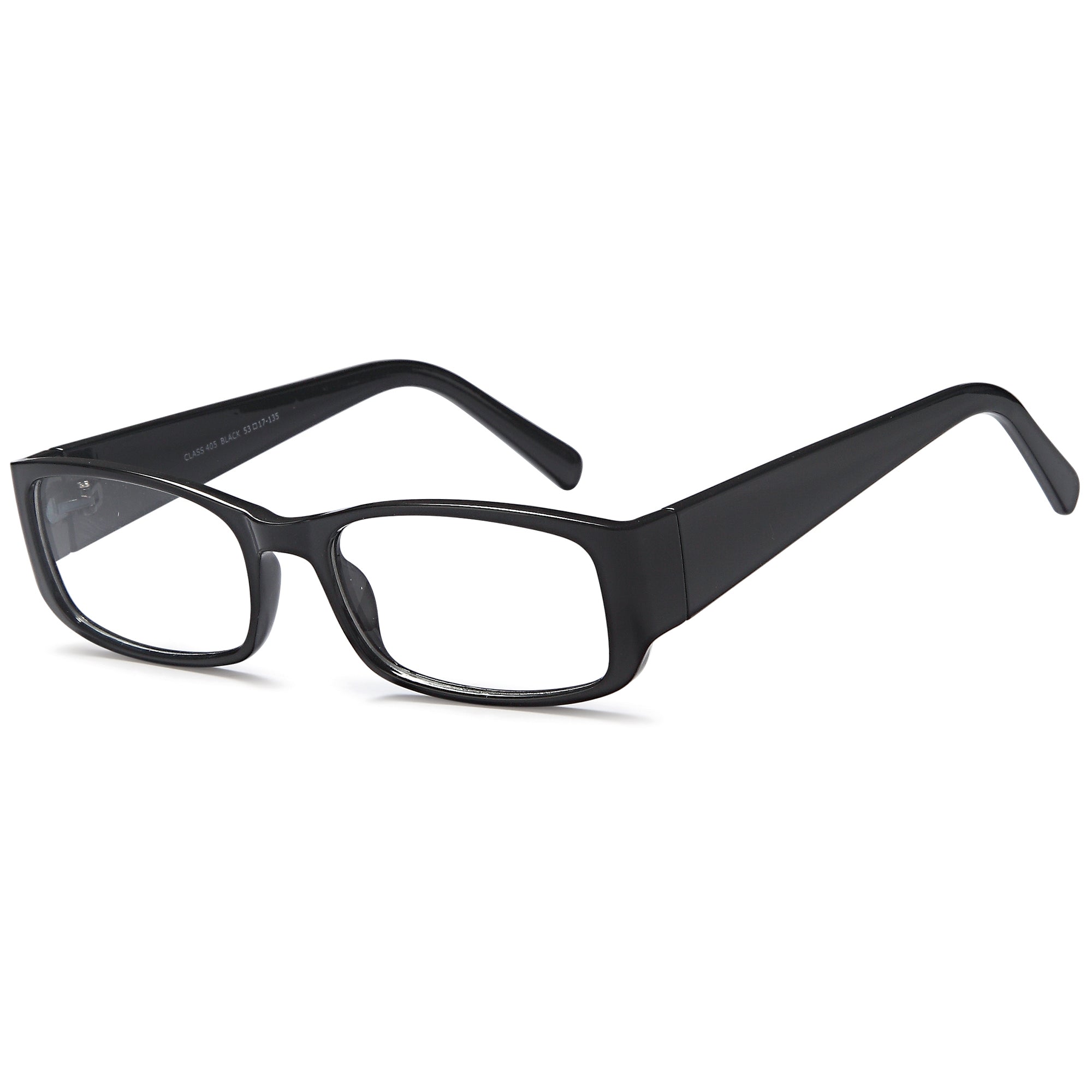Classique CLASS405 Black Square Plastic Glasses – Women Full Rim Eyewear