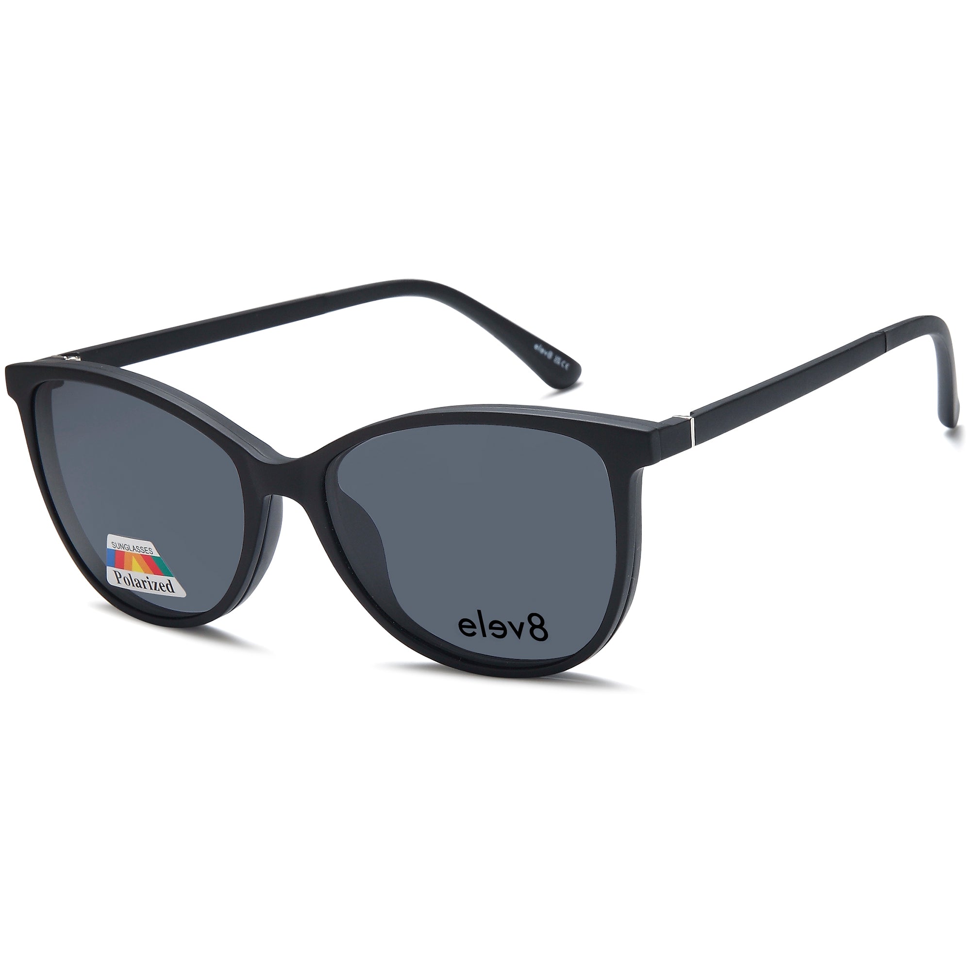 Elev8 CLIP912 Black Round Frame Glasses – Women Full Rim Eyewear