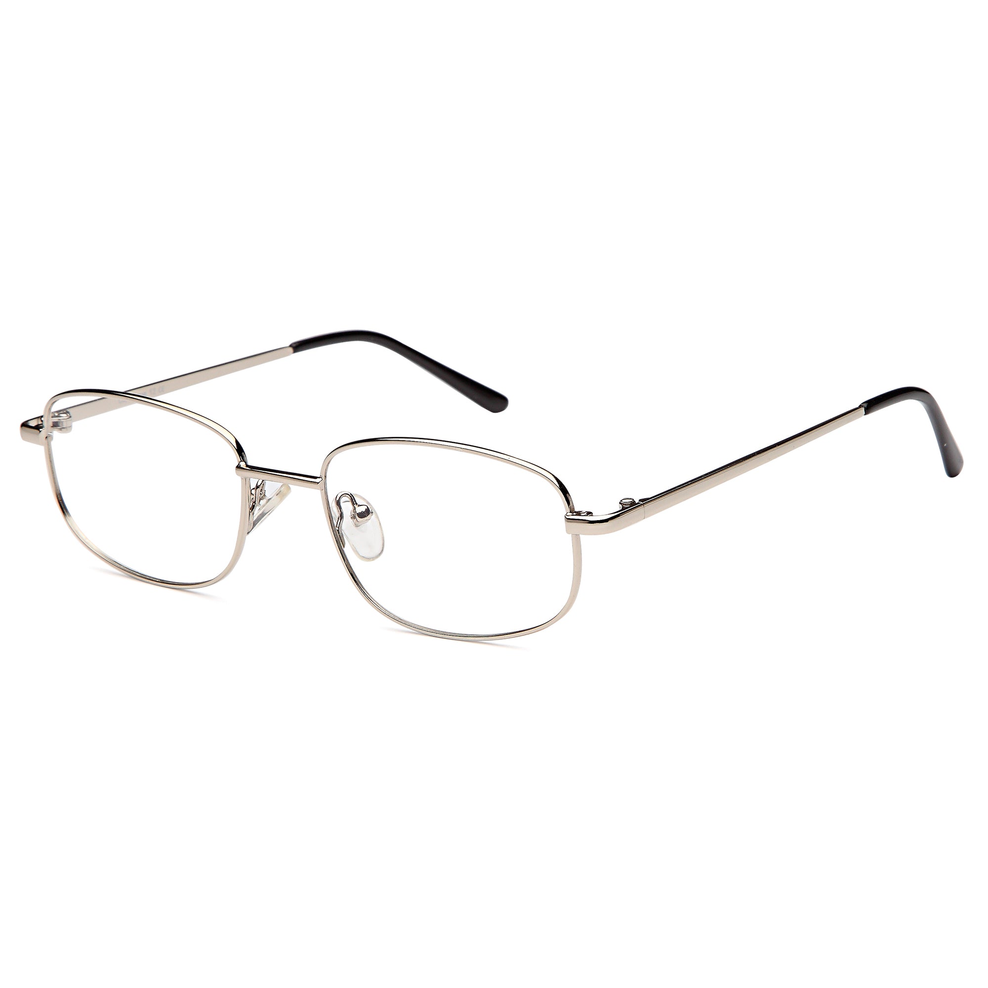Classique CLASS12 Silver Square Metal Glasses – Women Full Rim Eyewear