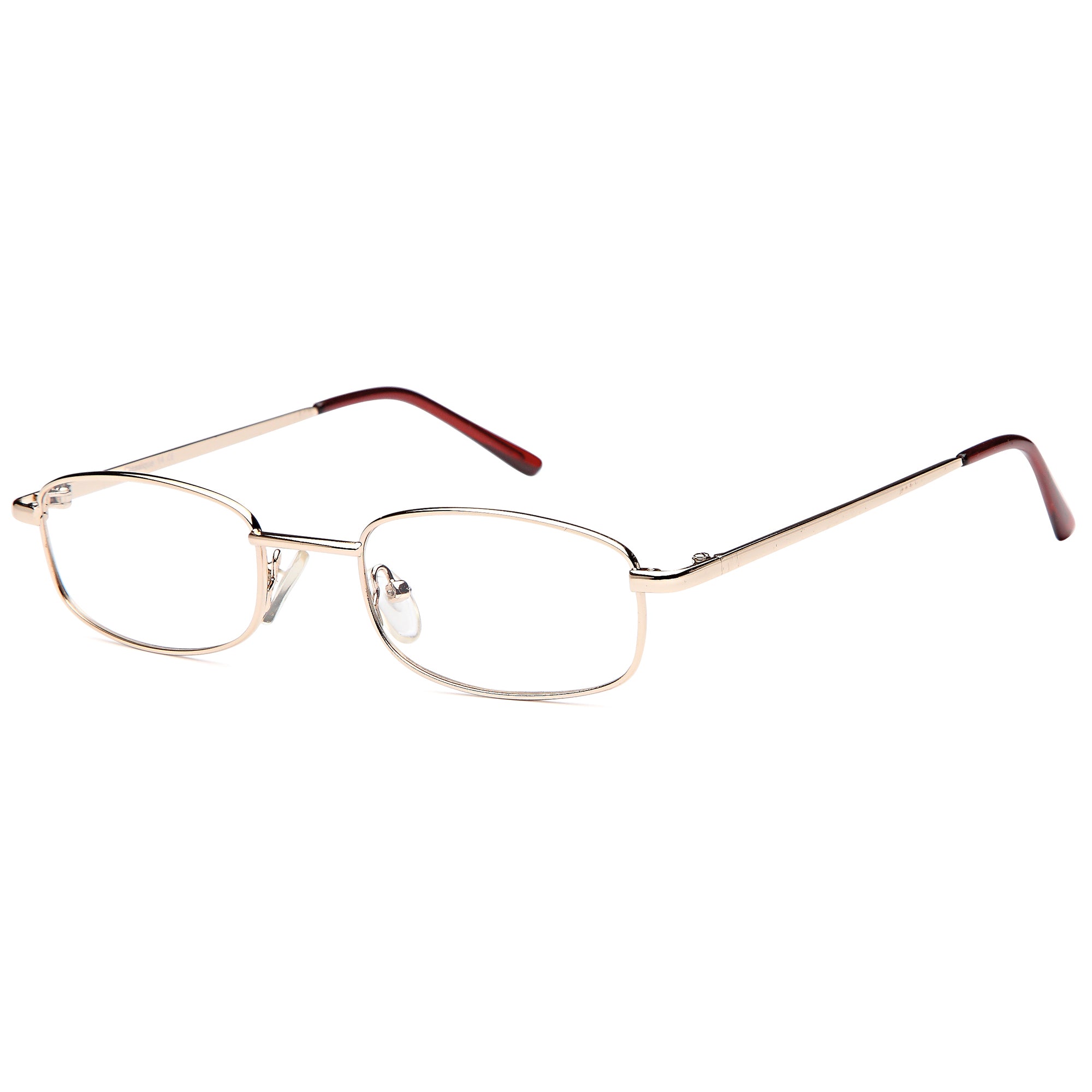 Classique CLASS14 Gold Square Metal Glasses – Unisex Full Rim Eyewear