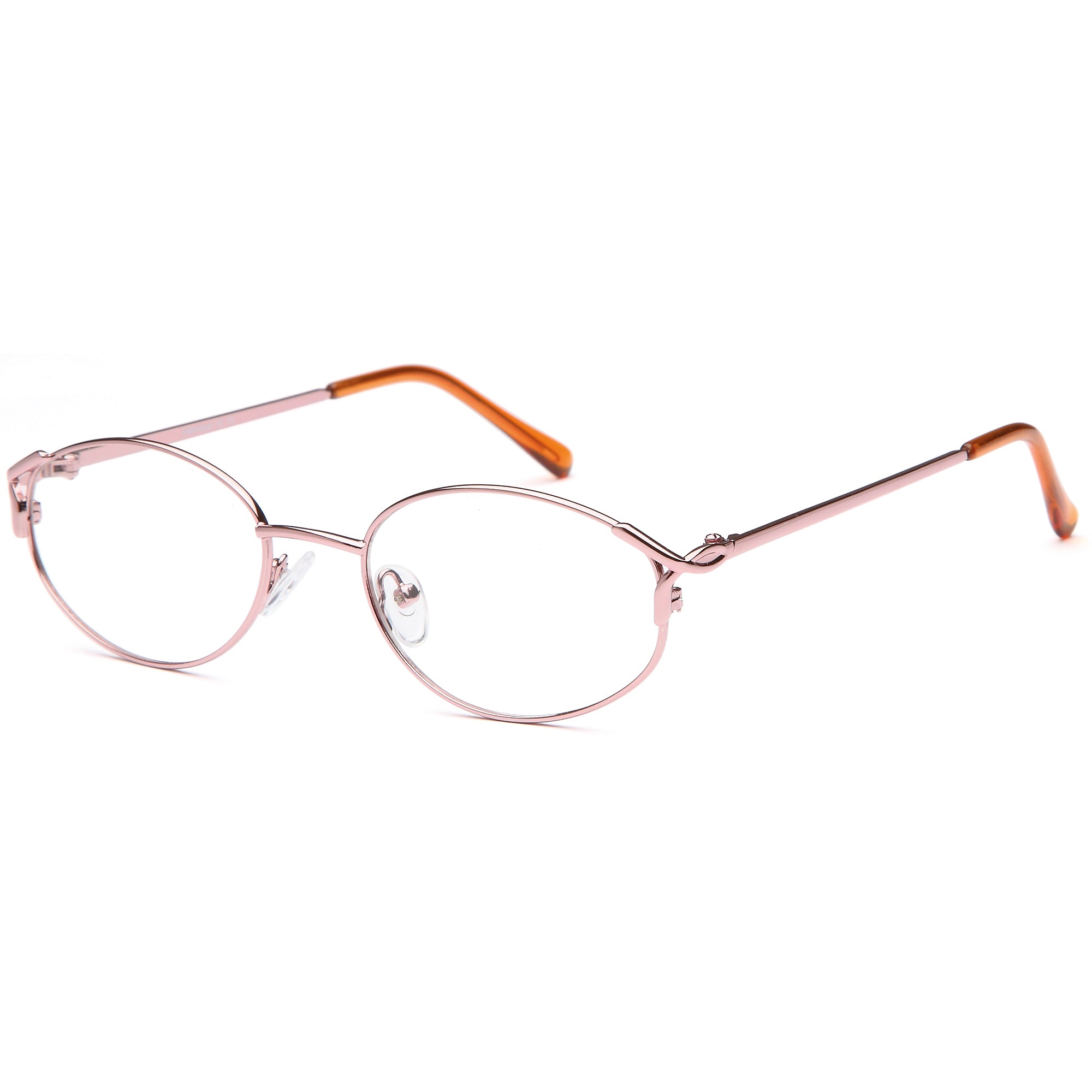 Classique CLASS15 Pink/Gold Square Metal Glasses – Women Full Rim Eyewear