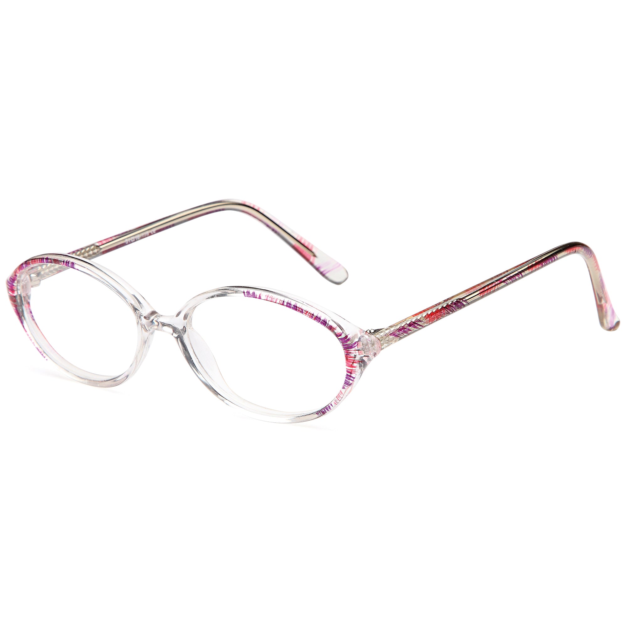 Classique CLASS23 Purple Square Plastic Glasses – Women Full Rim Eyewear