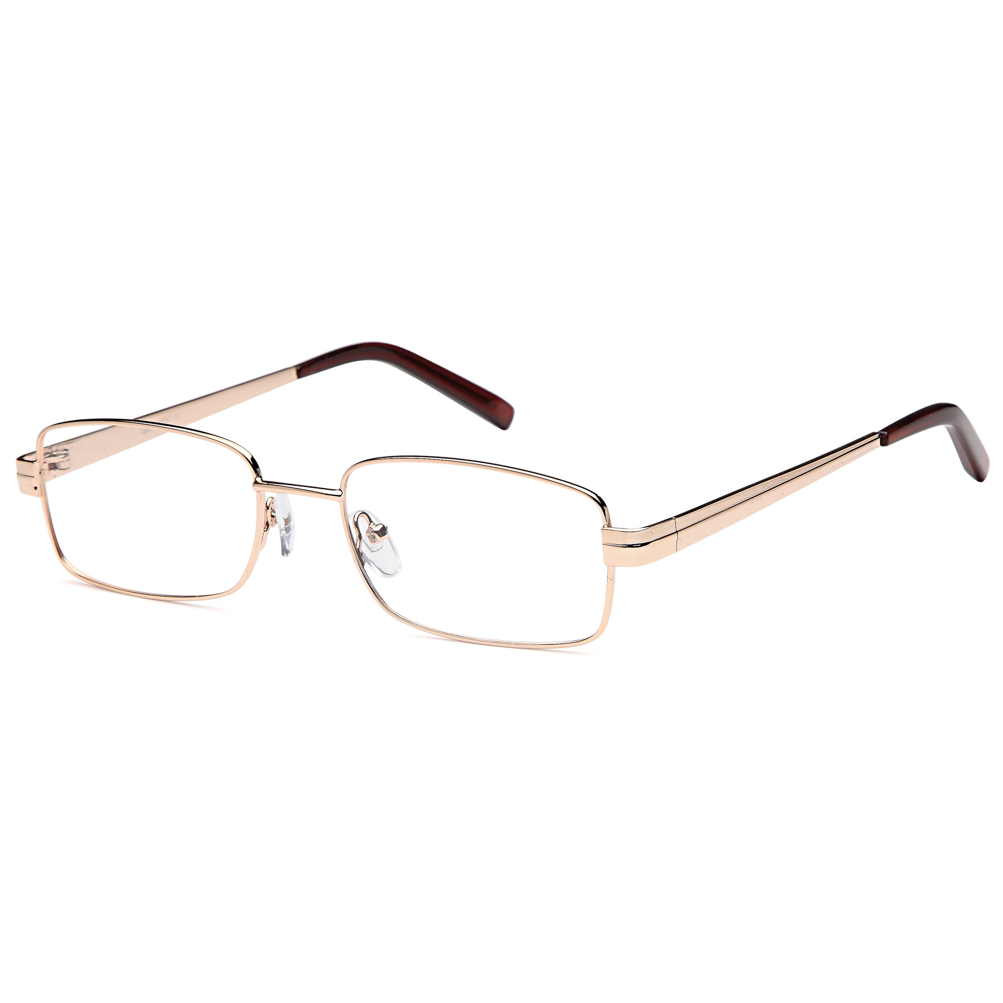 Classique CLASS33 Gold Square Metal Glasses – Men Full Rim Eyewear