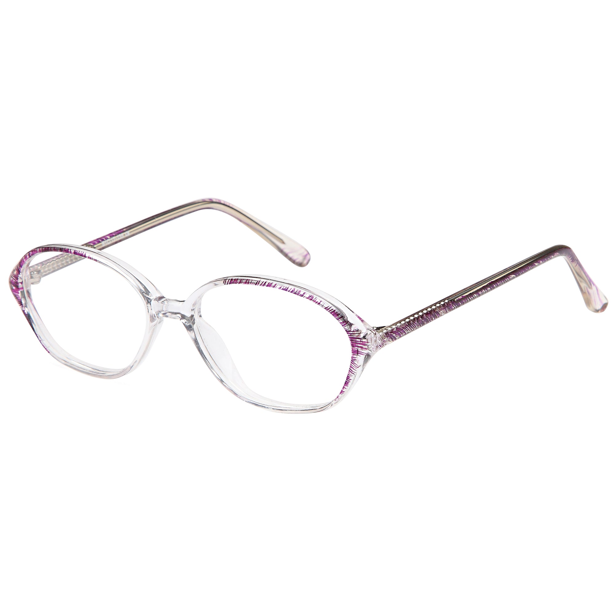 Classique CLASS3 Purple Square Plastic Glasses – Men Full Rim Eyewear