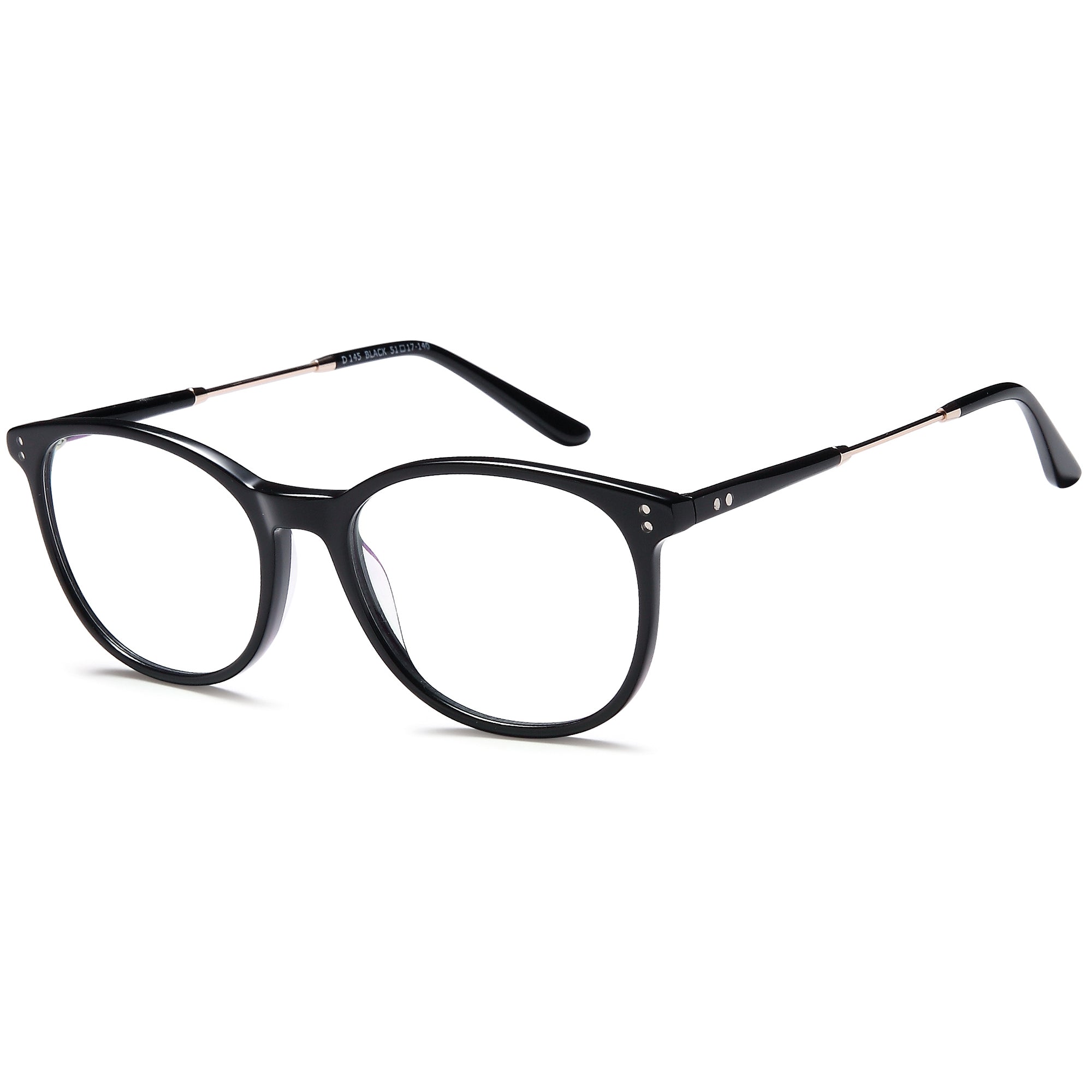 Brooklyn D145 Black Square Plastic Glasses – Women Full Rim Eyewear