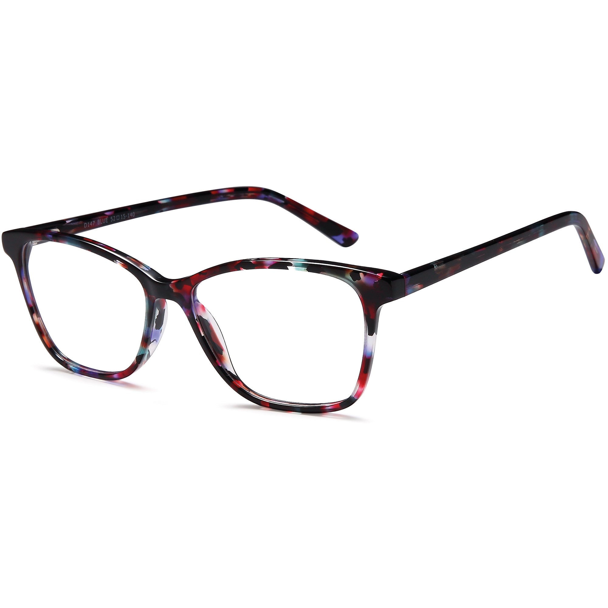 Brooklyn D147 Blue Square Plastic Glasses – Women Full Rim Eyewear
