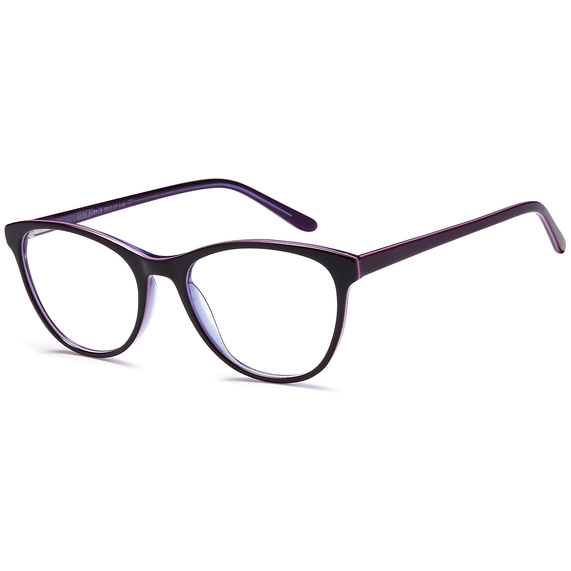Brooklyn D150 Purple Square Plastic Glasses – Women Full Rim Eyewear