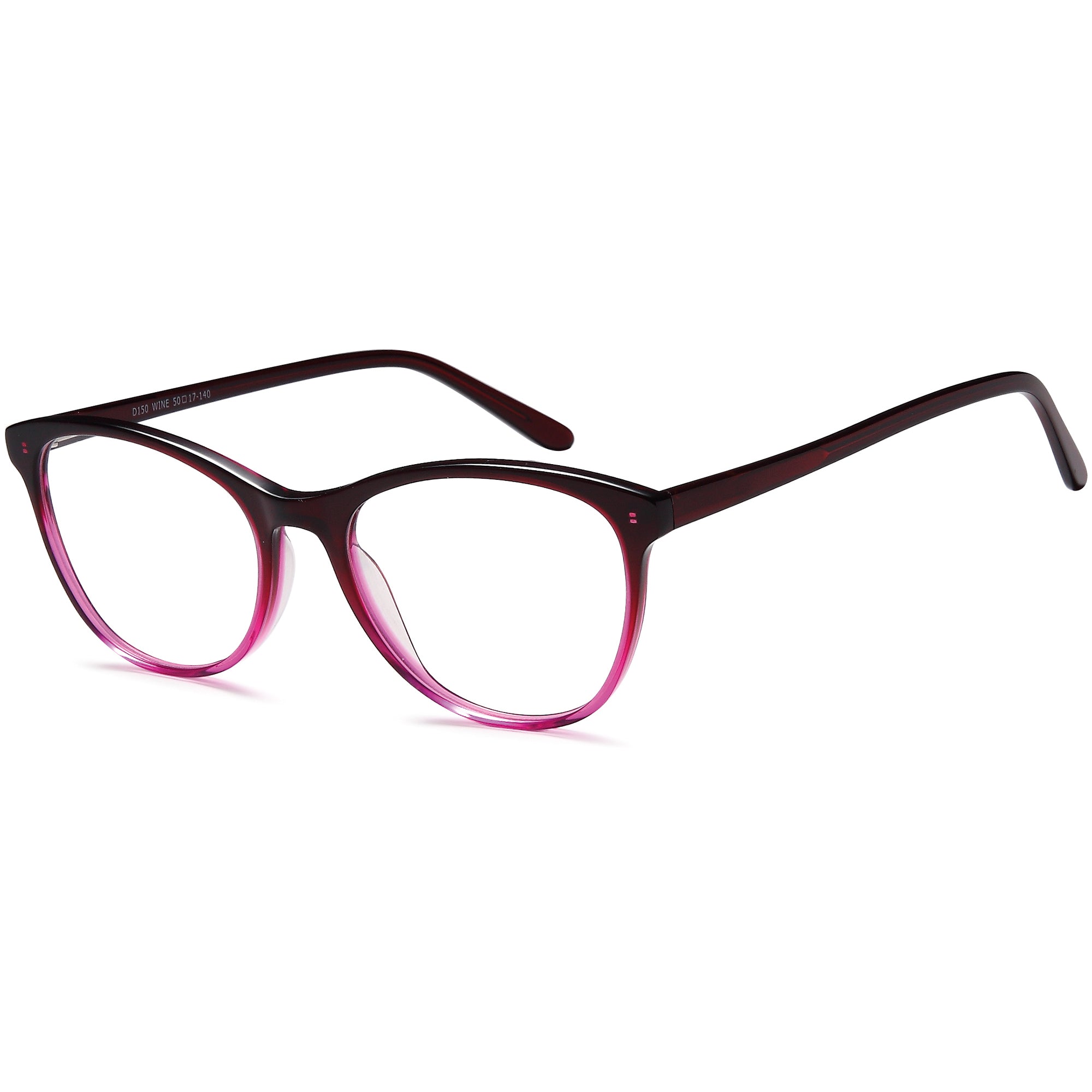 Brooklyn D150 Wine Square Plastic Glasses – Women Full Rim Eyewear