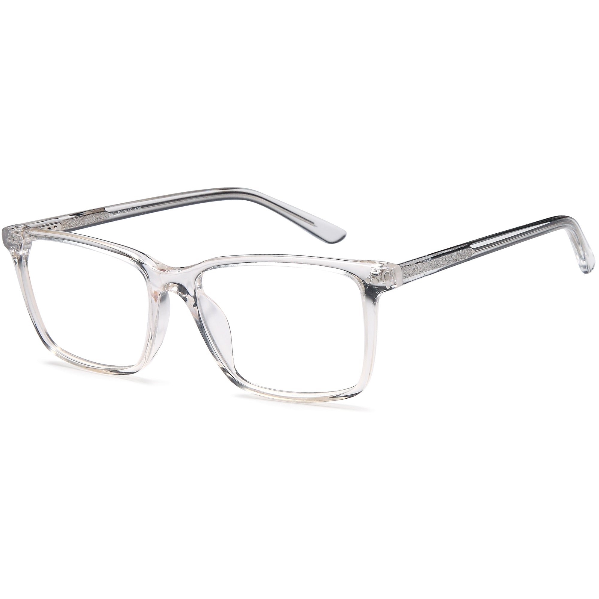 Brooklyn D154 Crystal Square Plastic Glasses – Men Full Rim Eyewear