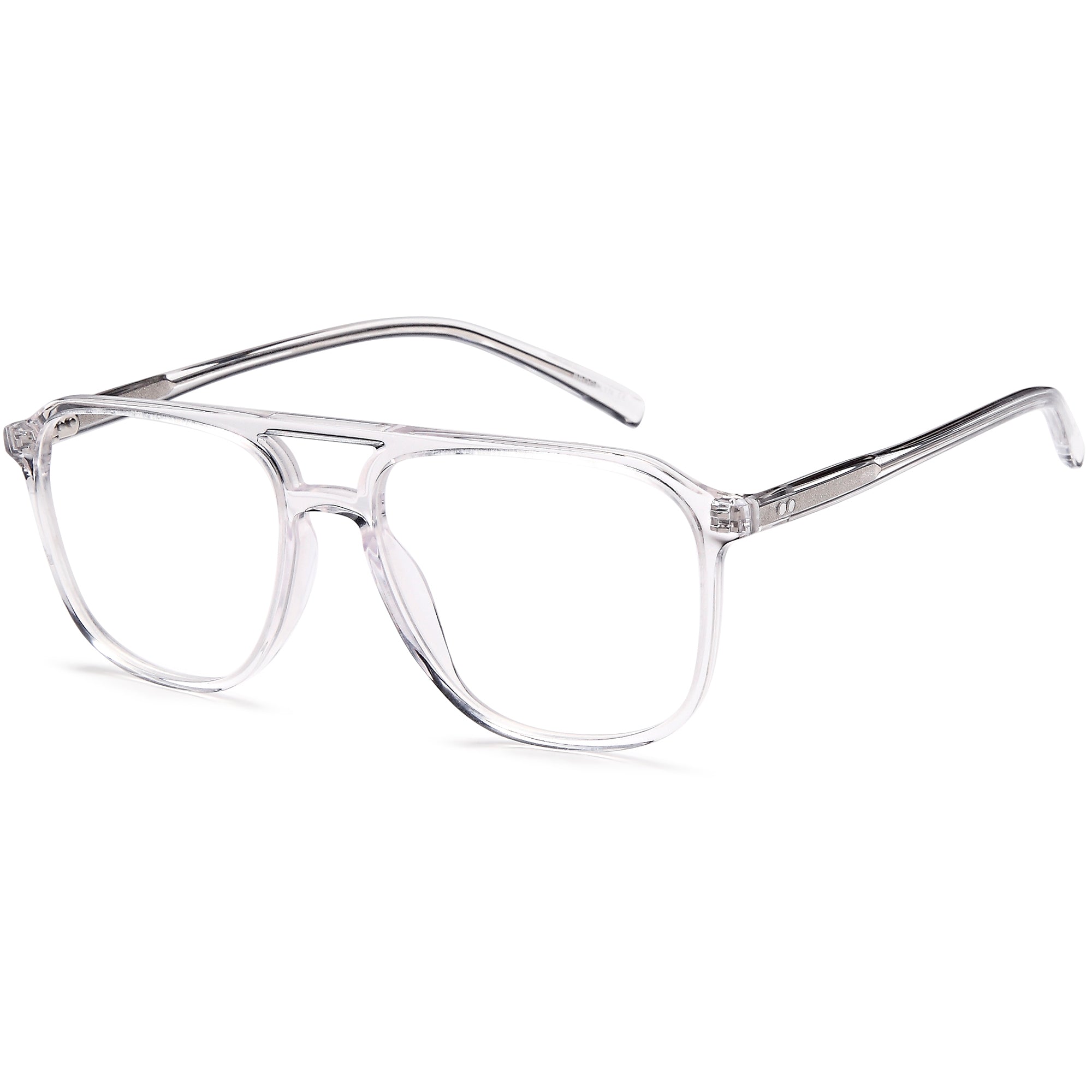 Brooklyn D182 Crystal Square Plastic Glasses – Men Full Rim Eyewear