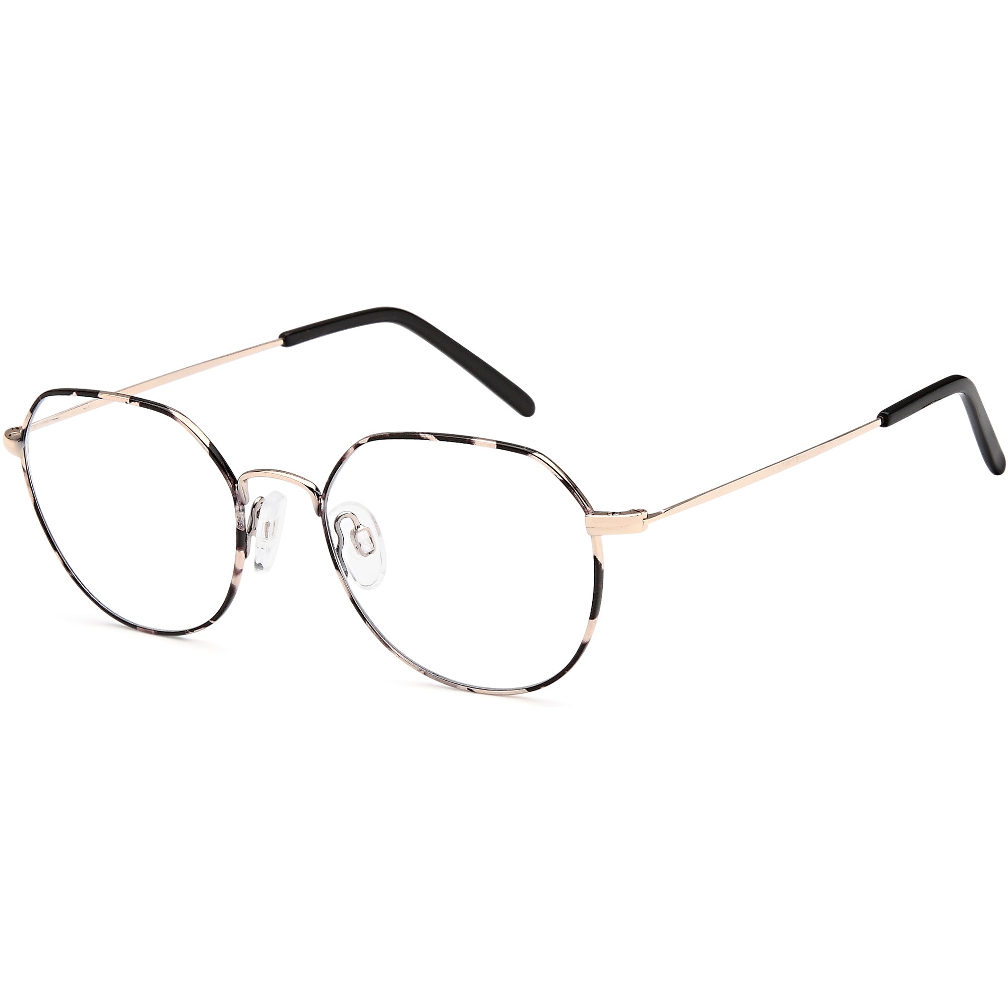 Brooklyn D194 Blue Round Metal Glasses – Unisex Full Rim Eyewear