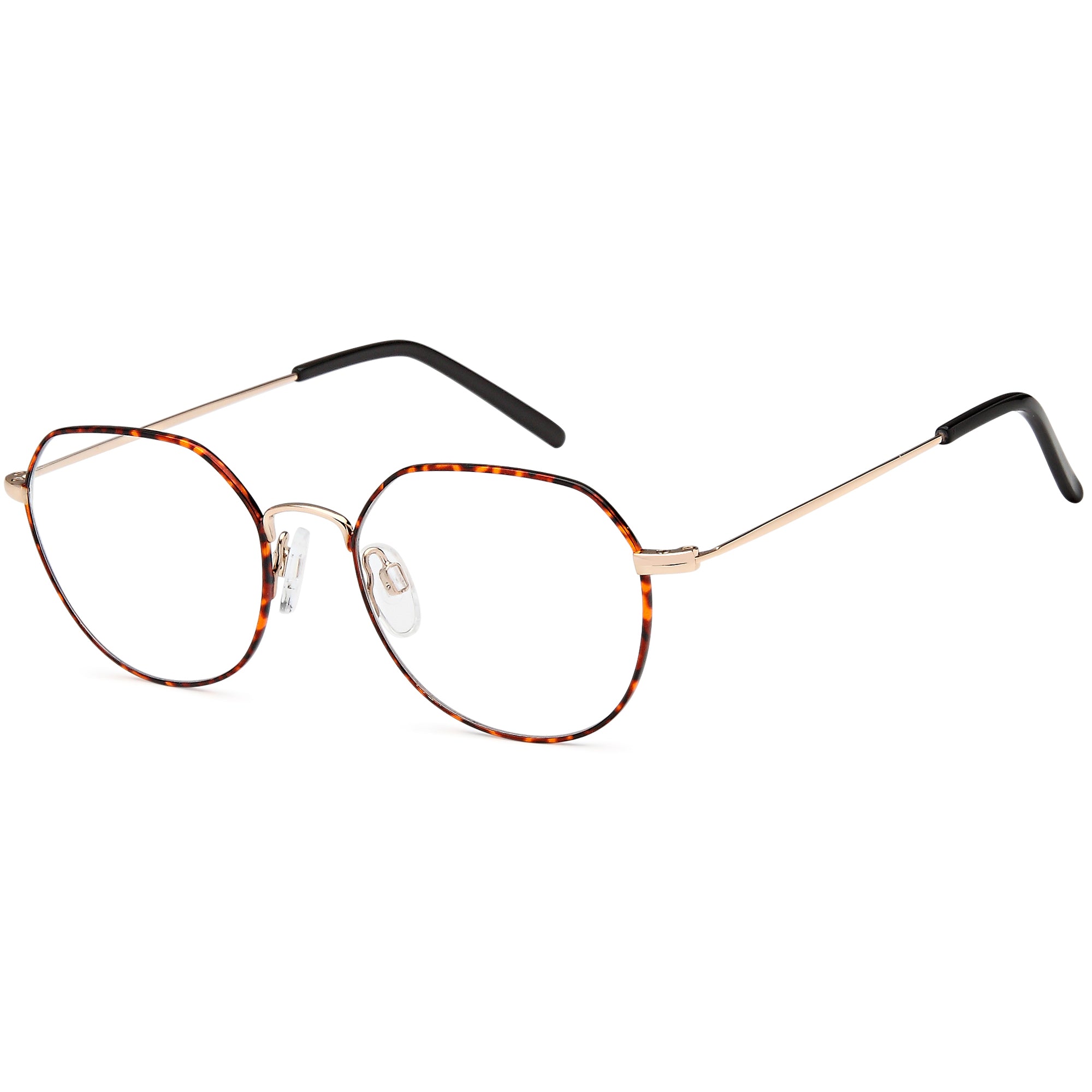 Brooklyn D194 Demi Round Metal Glasses – Unisex Full Rim Eyewear