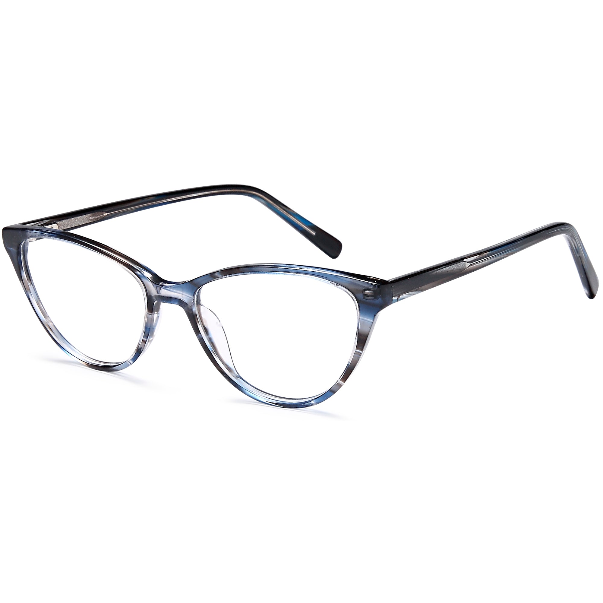 Brooklyn D207 Blue Square Plastic Glasses – Women Full Rim Eyewear