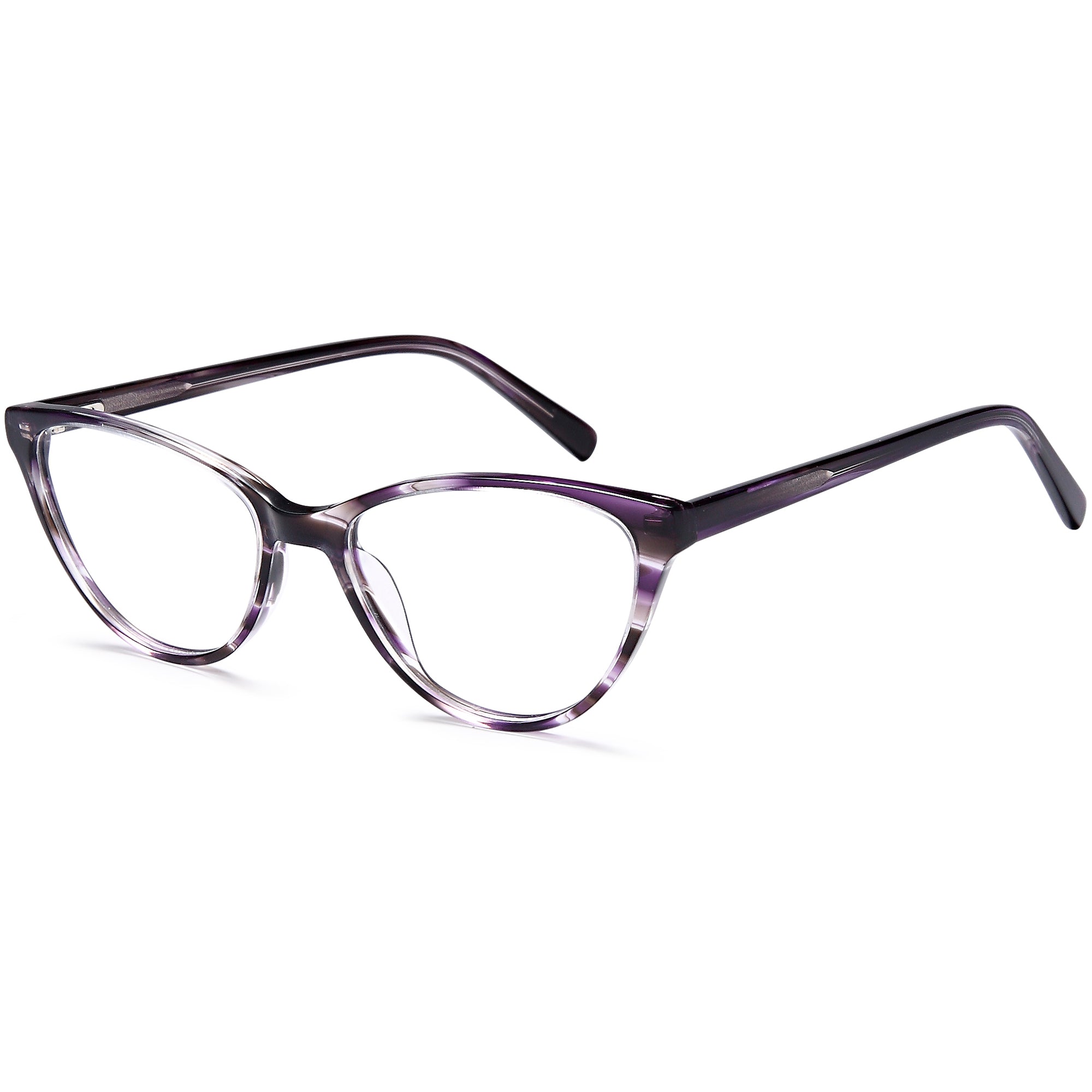 Brooklyn D207 Purple Square Plastic Glasses – Women Full Rim Eyewear