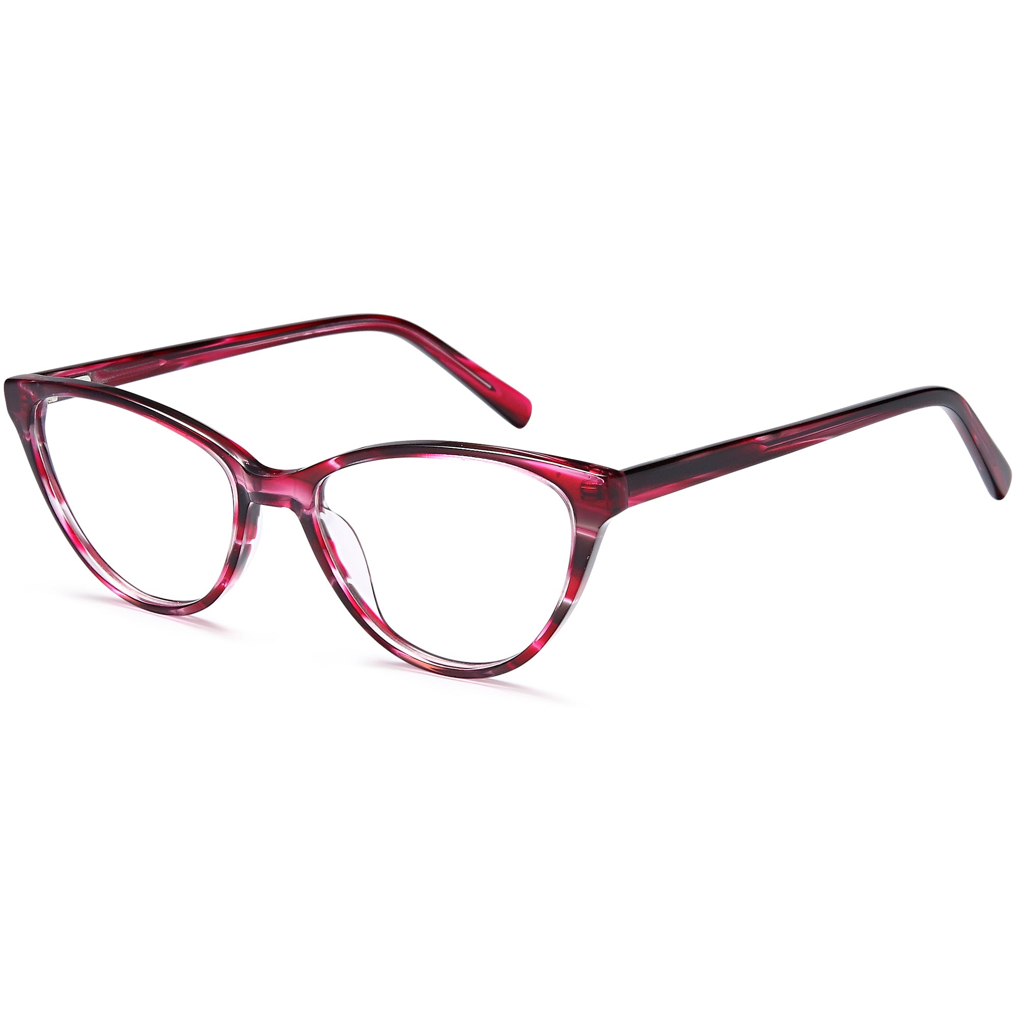 Brooklyn D207 Wine Square Plastic Glasses – Women Full Rim Eyewear