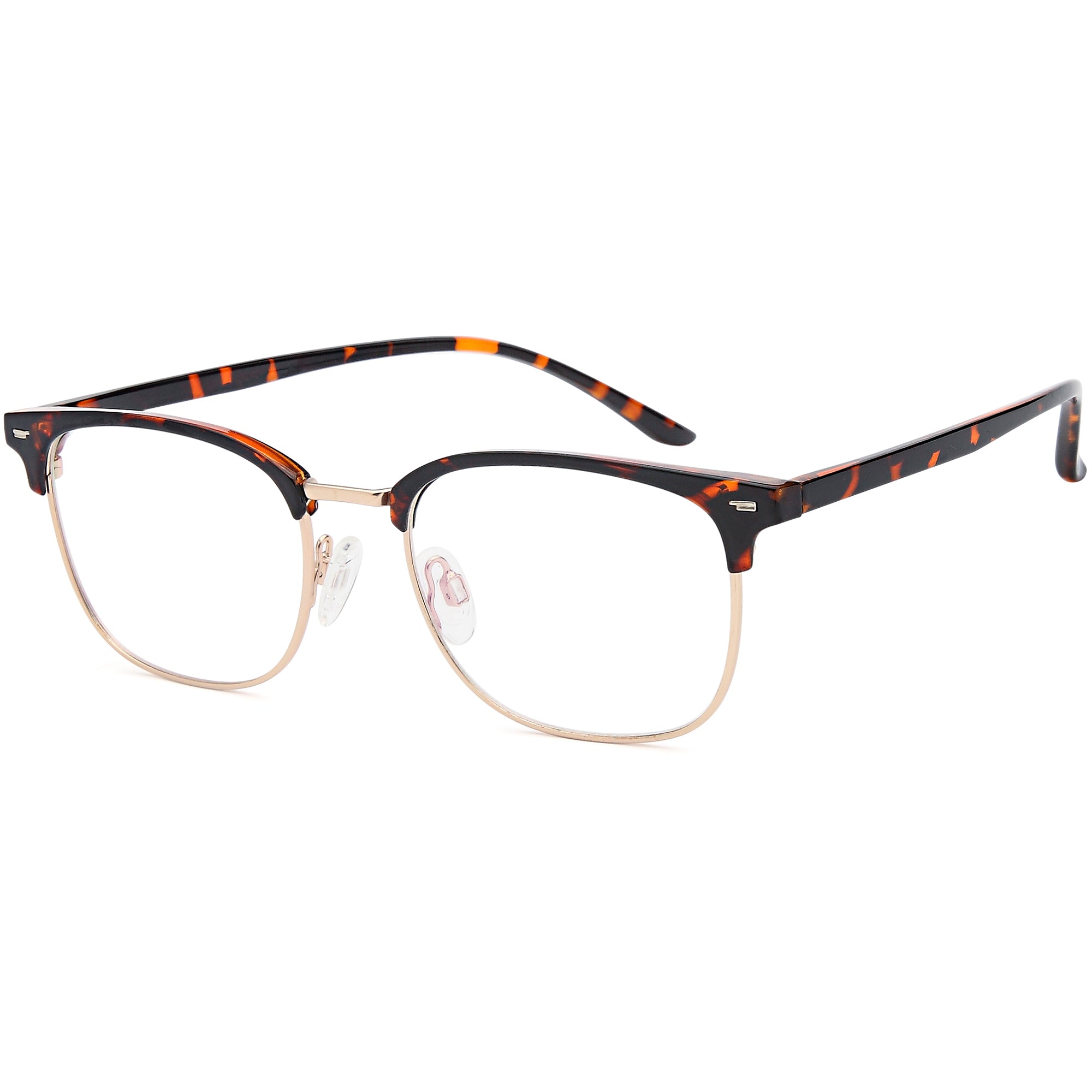 Brooklyn D210 Havana Square Plastic Glasses – Unisex Full Rim Eyewear
