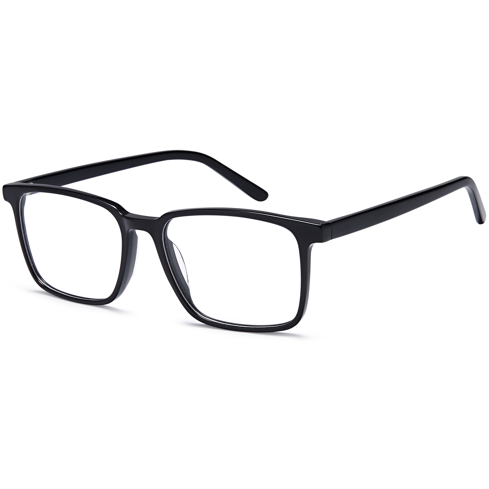 Brooklyn D211 Black Square Plastic Glasses – Men Full Rim Eyewear