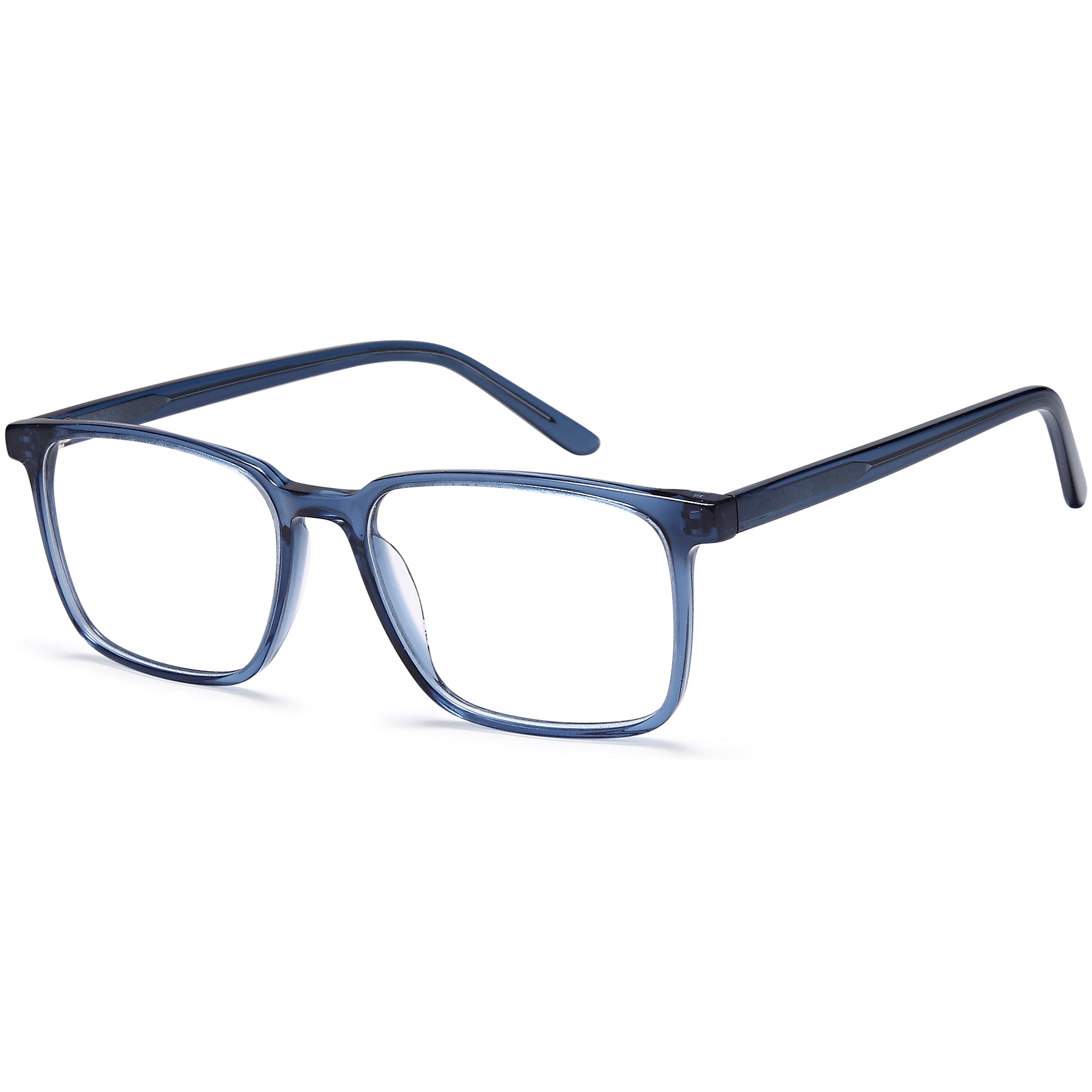 Brooklyn D211 Blue Square Plastic Glasses – Men Full Rim Eyewear