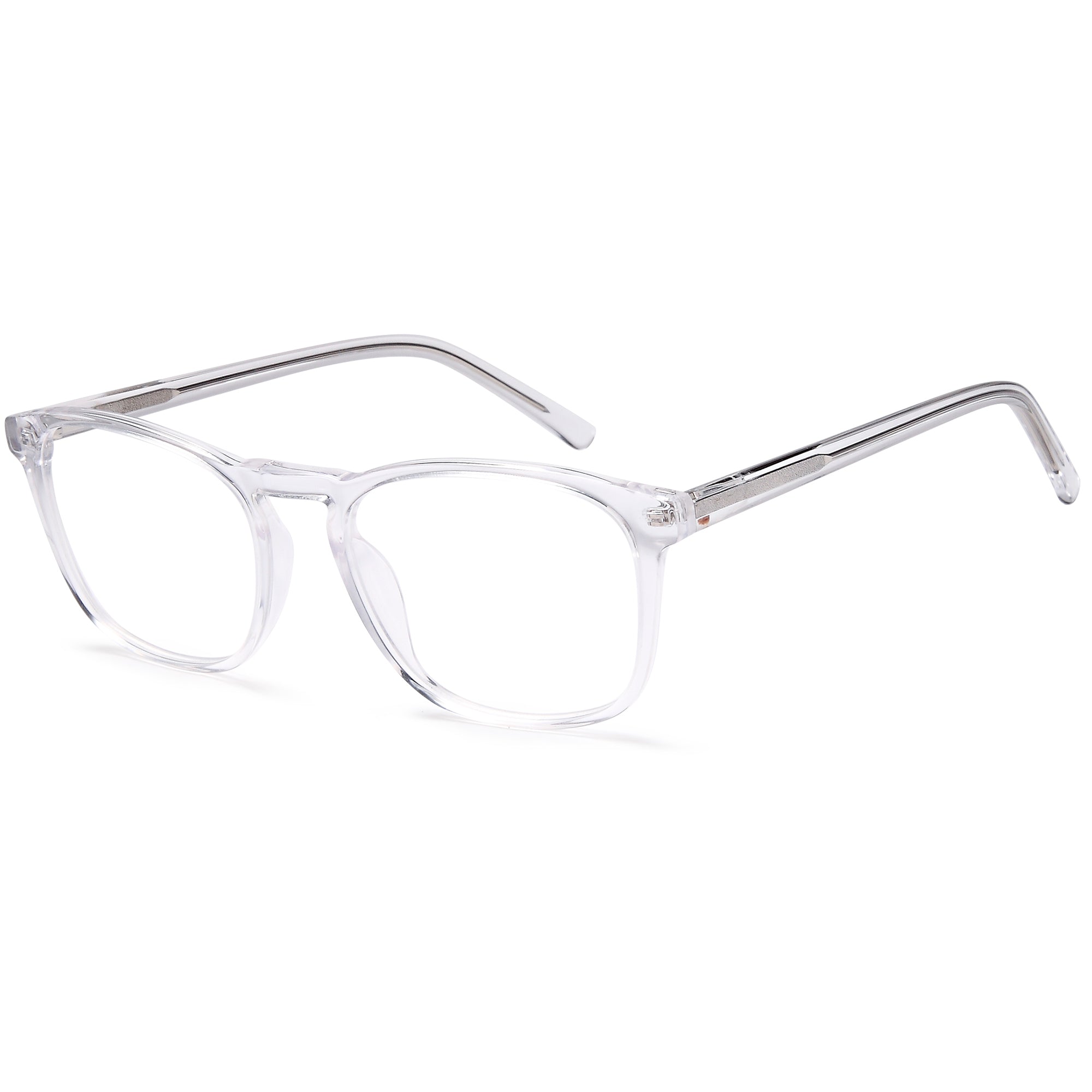 Brooklyn D214 Crystal Square Plastic Glasses – Unisex Full Rim Eyewear