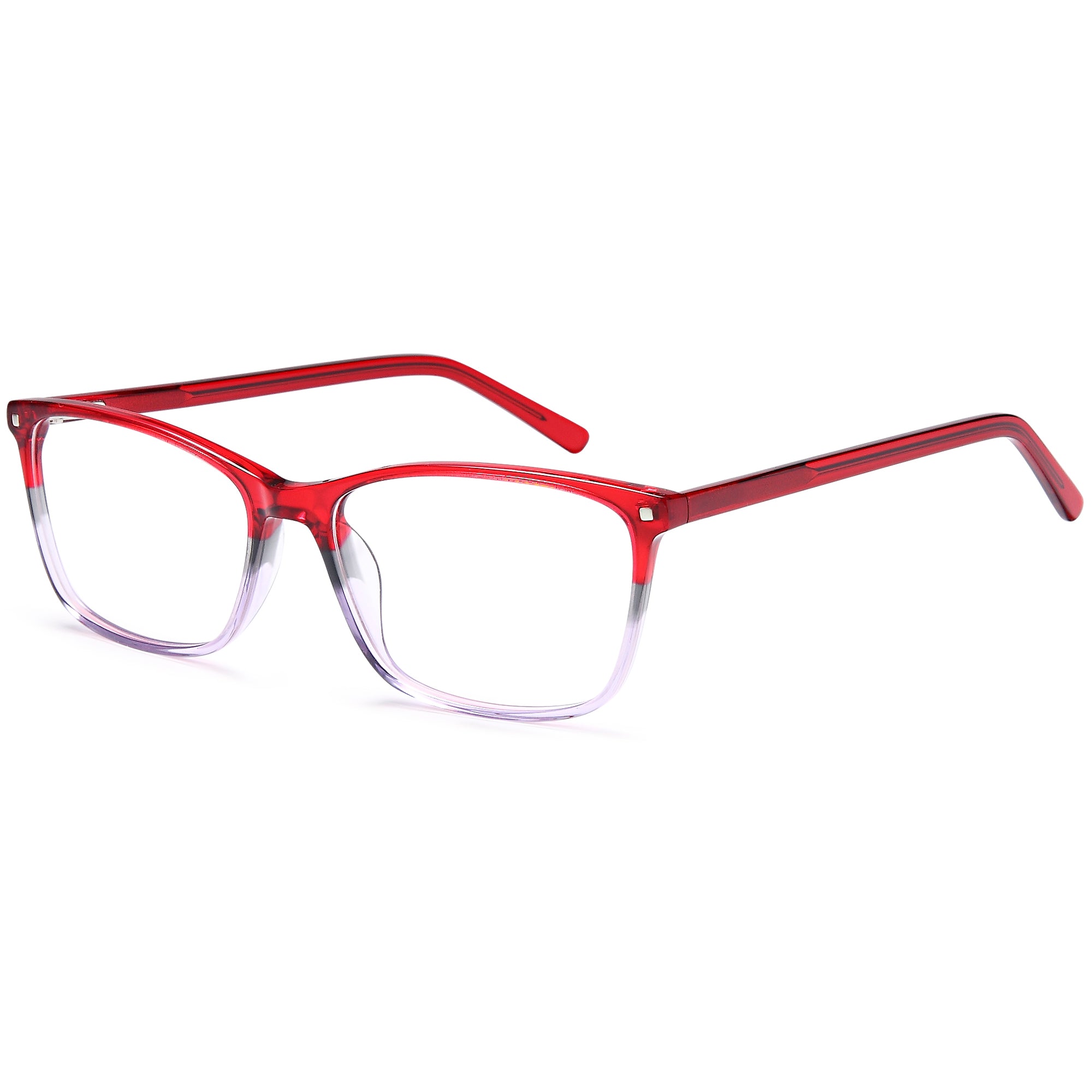 Brooklyn D215 Wine Square Plastic Glasses – Women Full Rim Eyewear