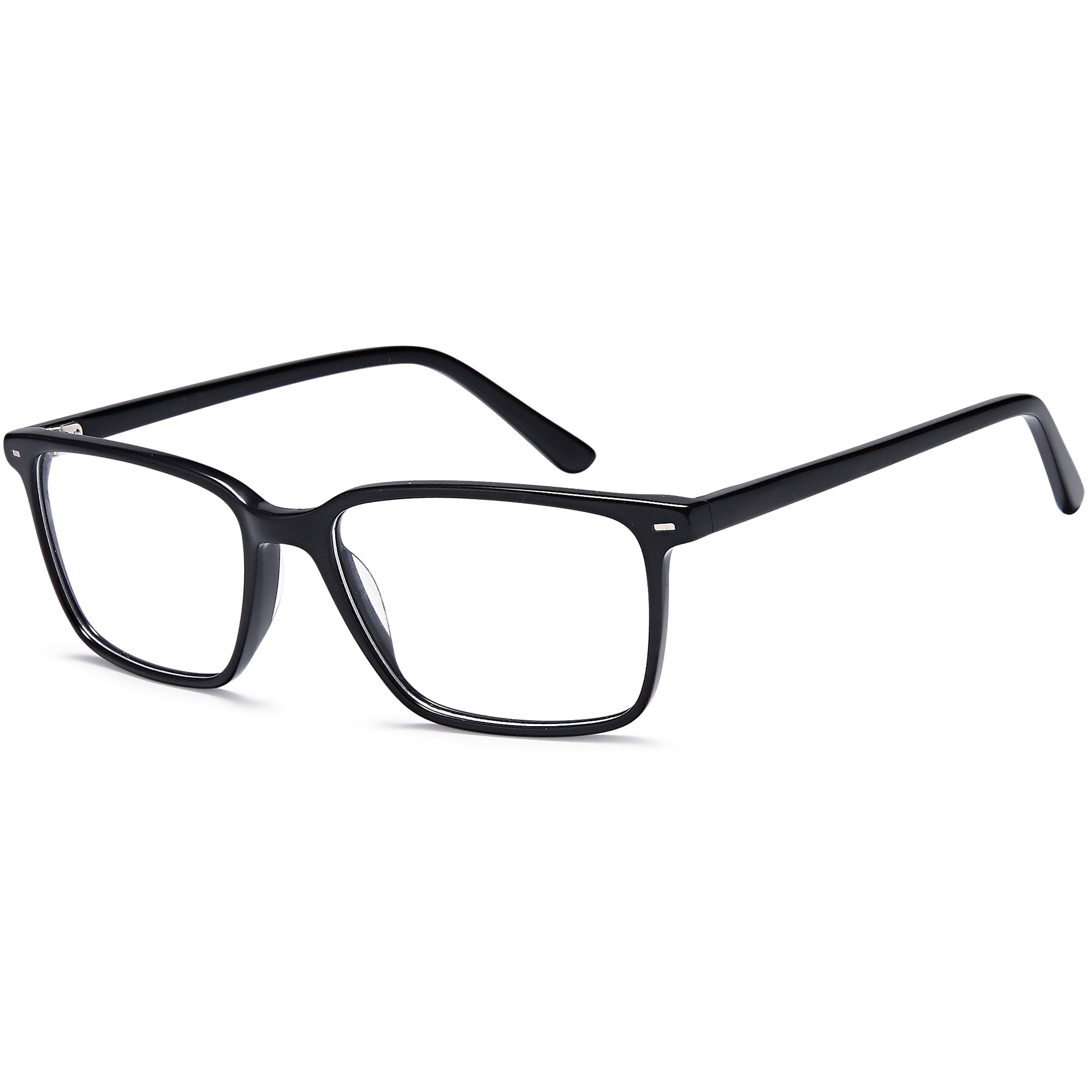 Brooklyn D218 Black Square Plastic Glasses – Men Full Rim Eyewear
