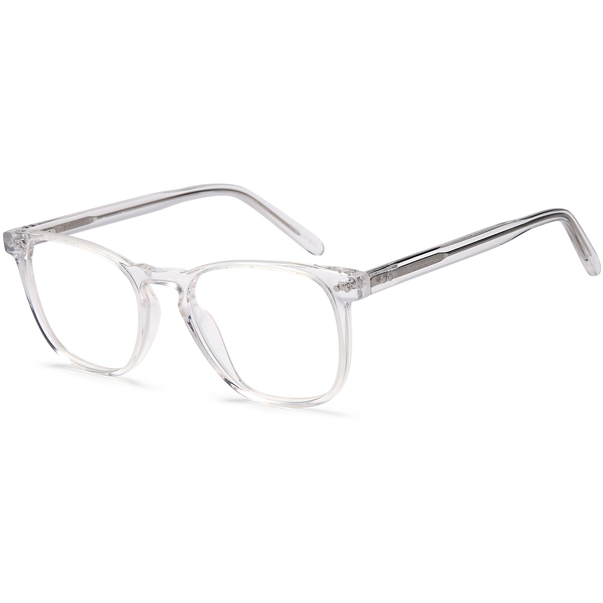 Brooklyn D219 Crystal Oval Acetate Glasses – Men Full Rim Eyewear