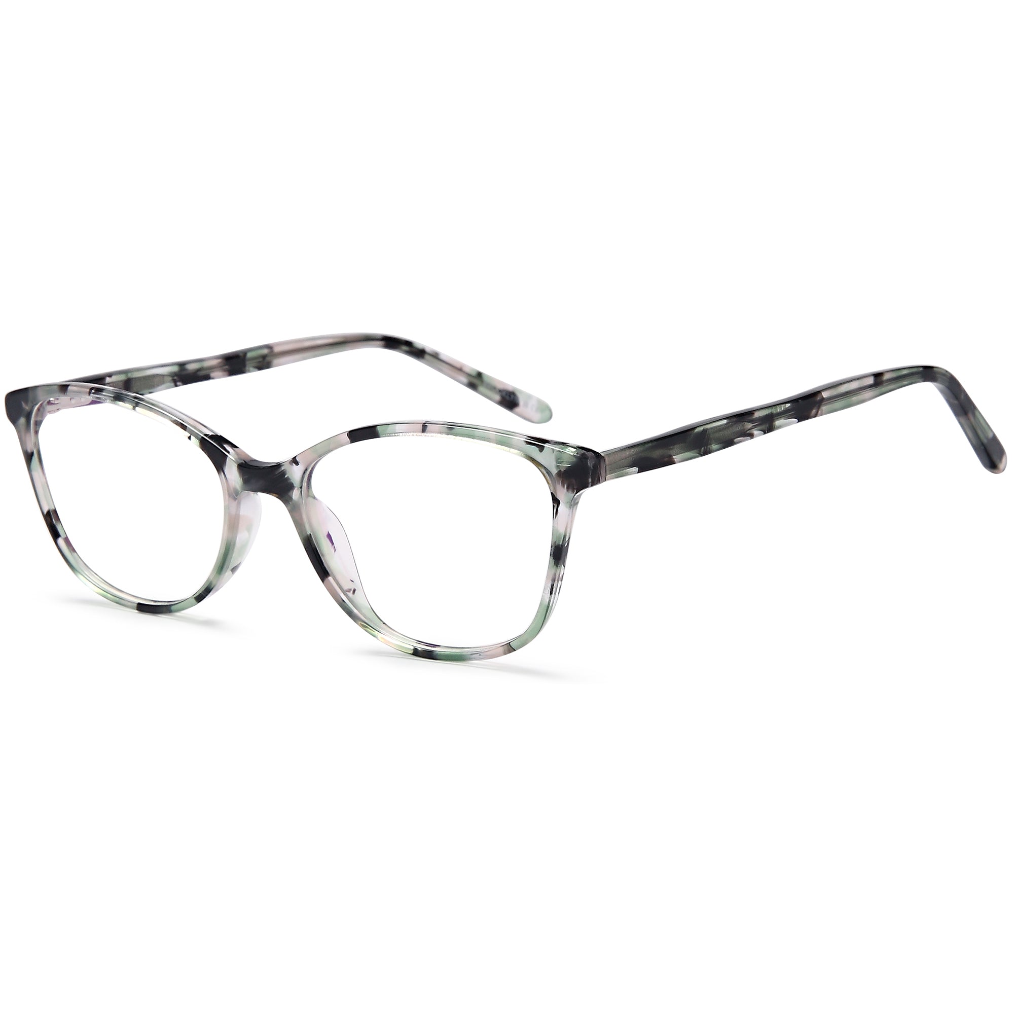 Brooklyn D226 Green Oval Acetate Glasses – Women Full Rim Eyewear