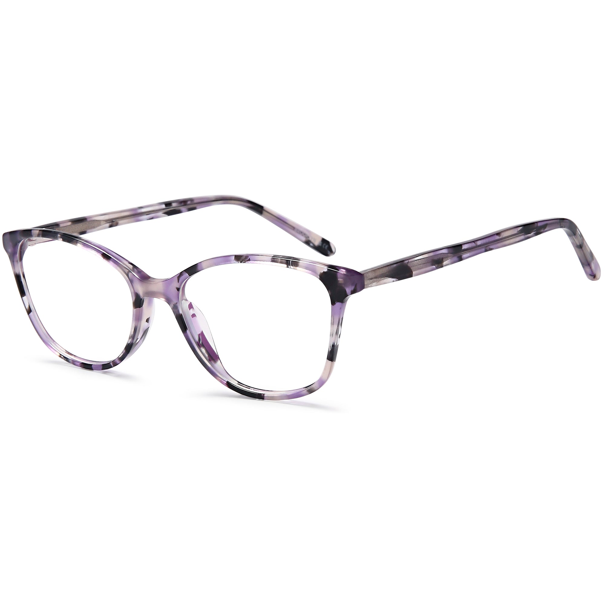 Brooklyn D226 Purple Oval Acetate Glasses – Women Full Rim Eyewear