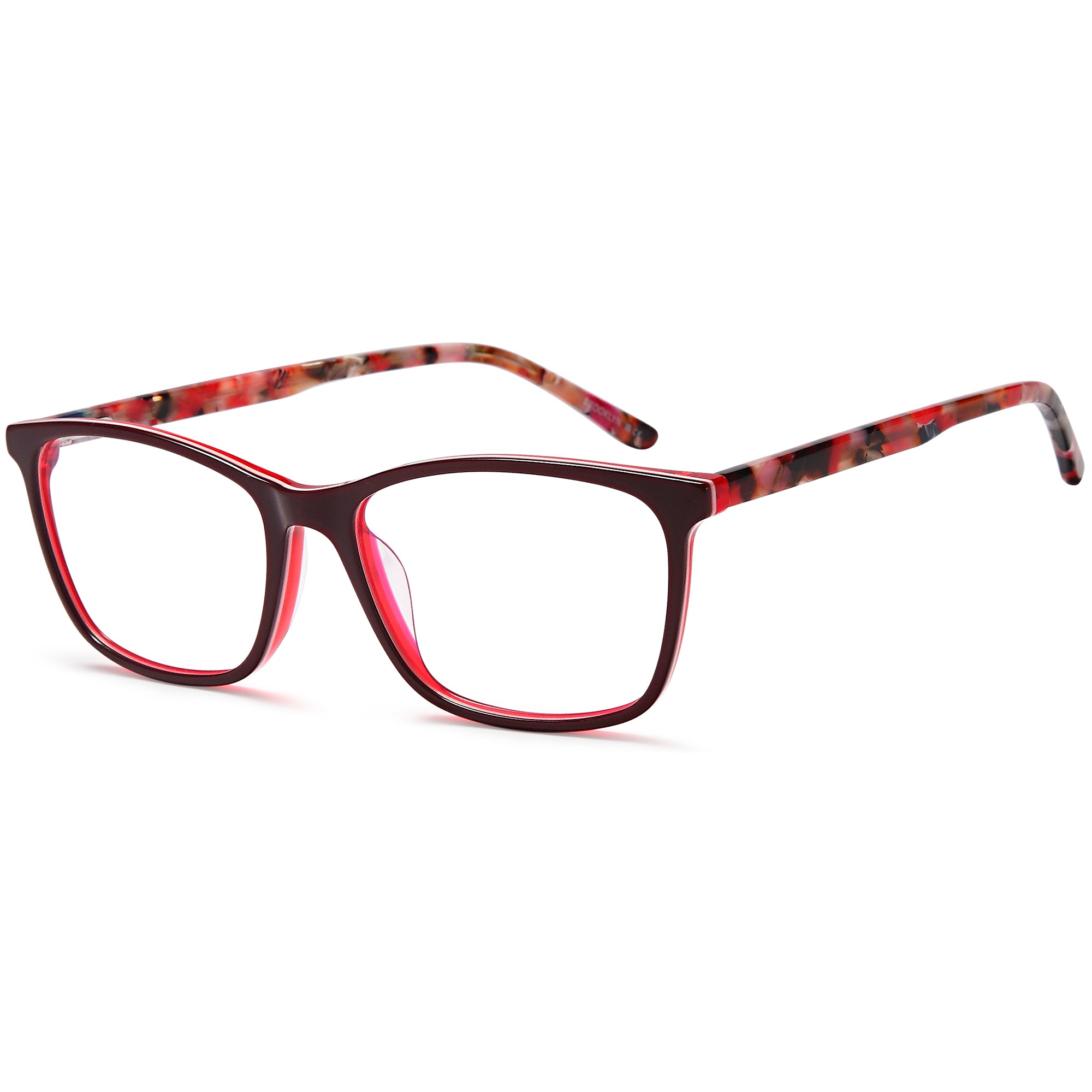Brooklyn D227 Wine Oval Acetate Glasses – Women Full Rim Eyewear