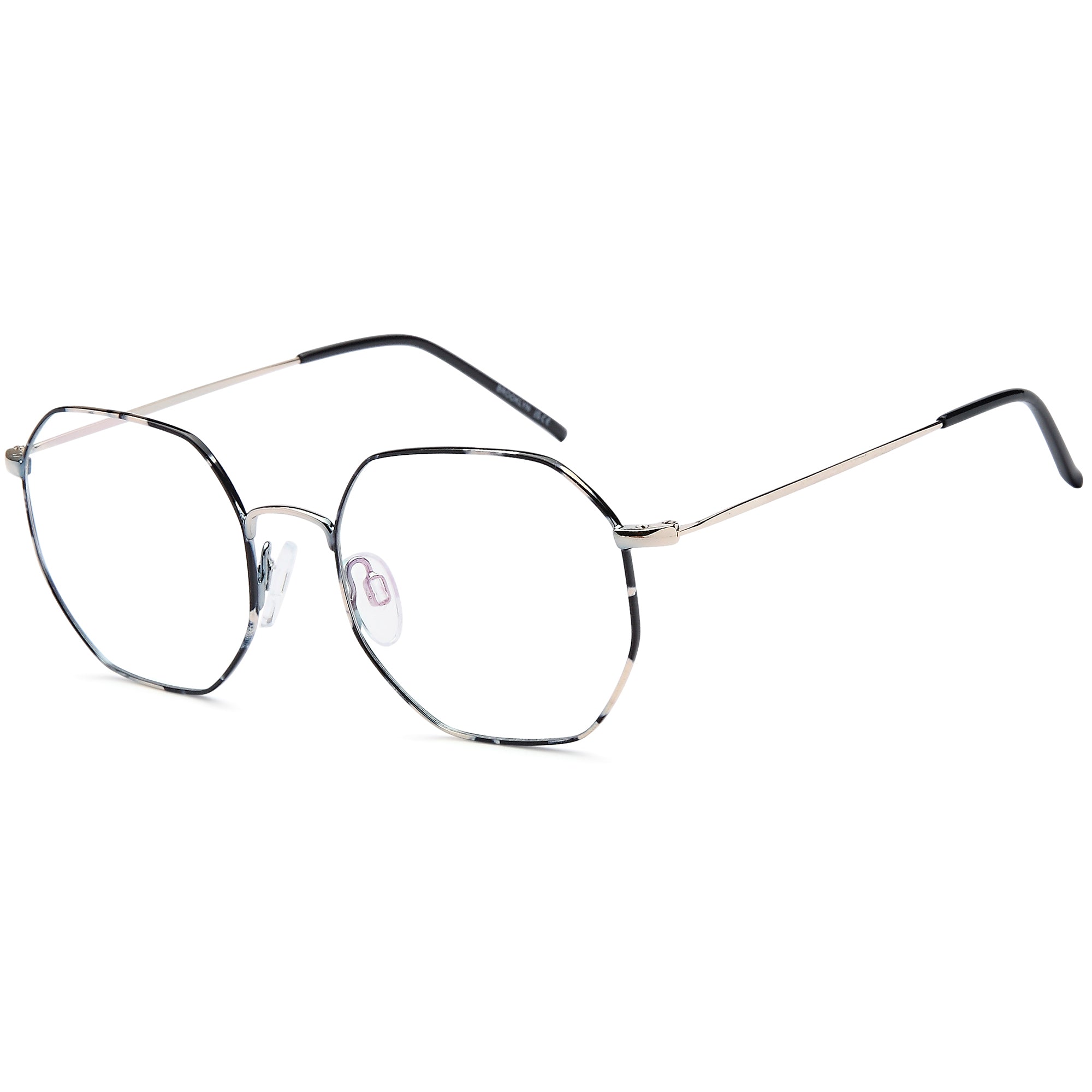 Brooklyn D229 Blue Round Metal Glasses – Unisex Full Rim Eyewear