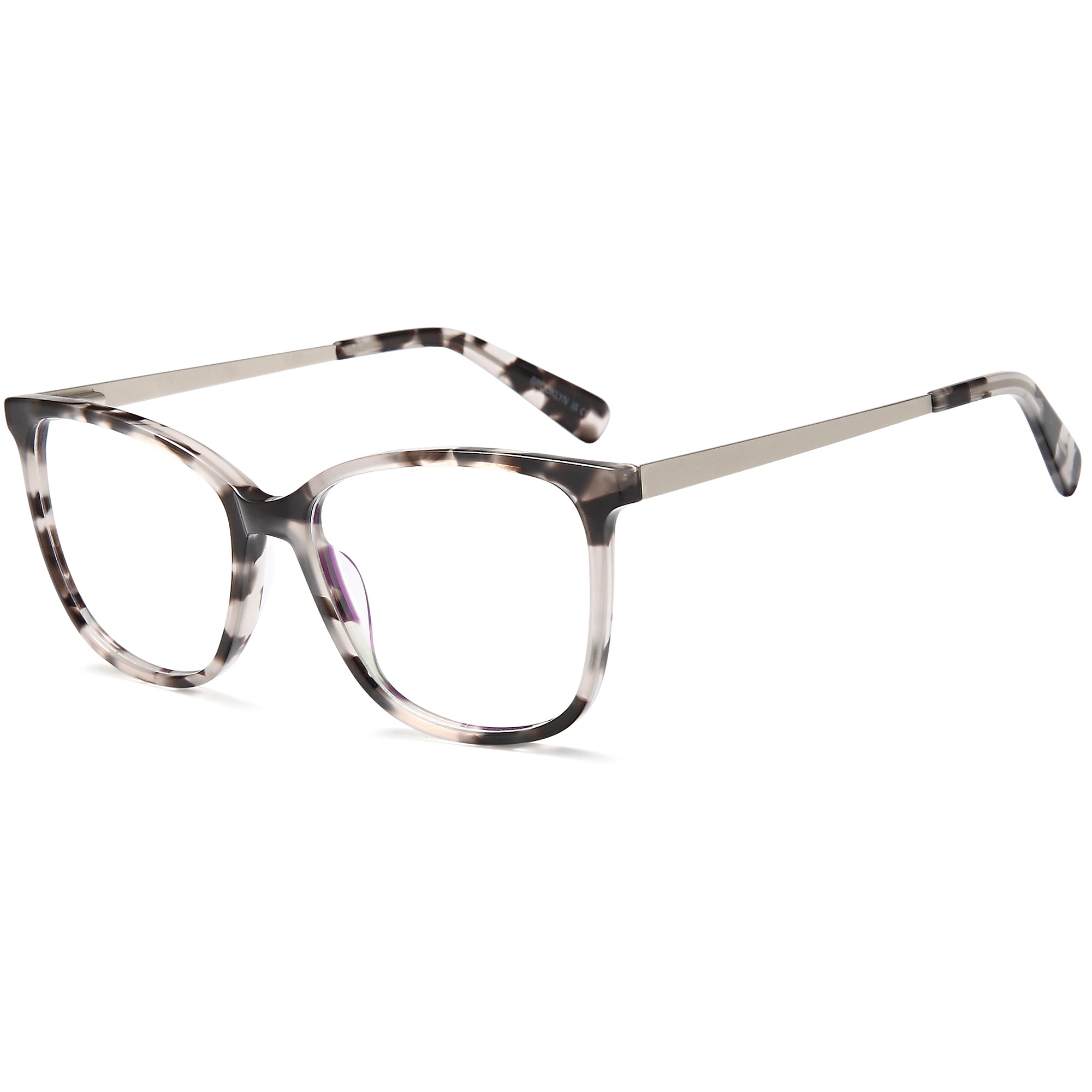 Brooklyn D242 Grey Square Plastic Glasses – Women Full Rim Eyewear