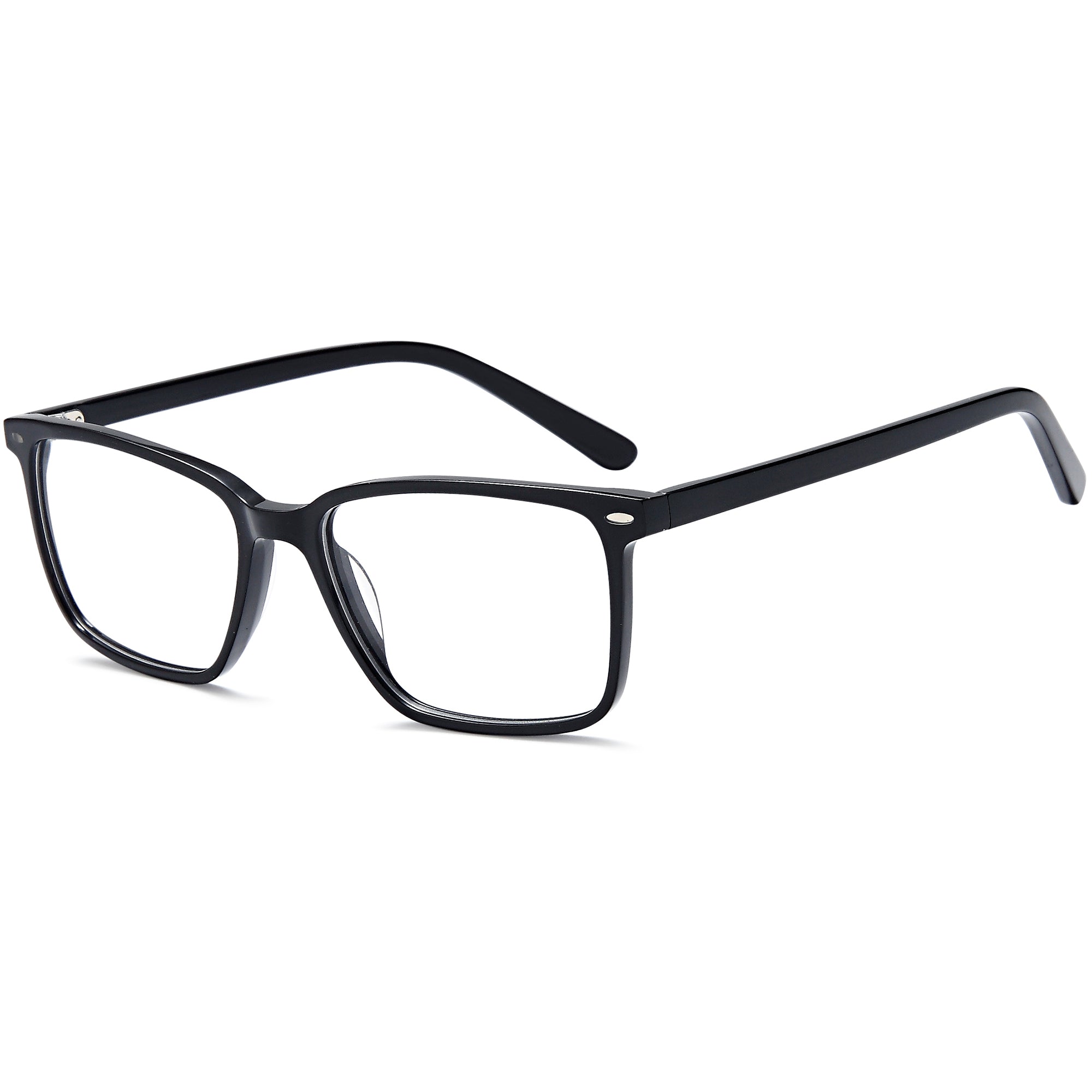 Brooklyn D243 Black Square Plastic Glasses – Men Full Rim Eyewear