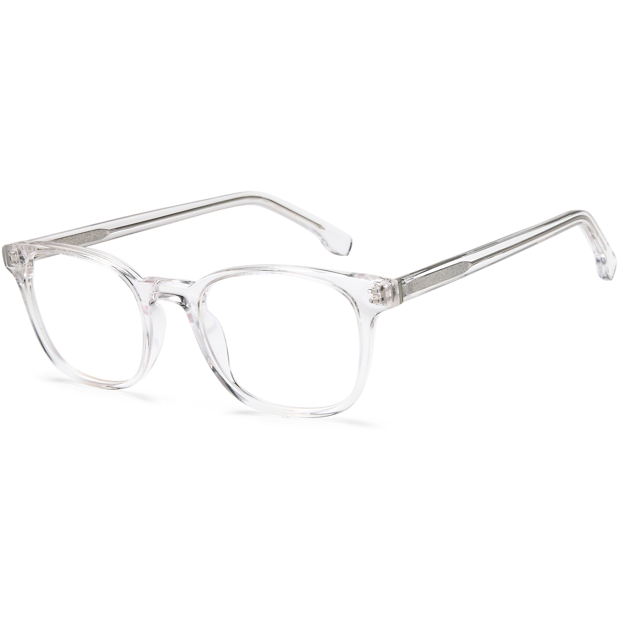 Brooklyn D244 Crystal Square Plastic Glasses – Men Full Rim Eyewear